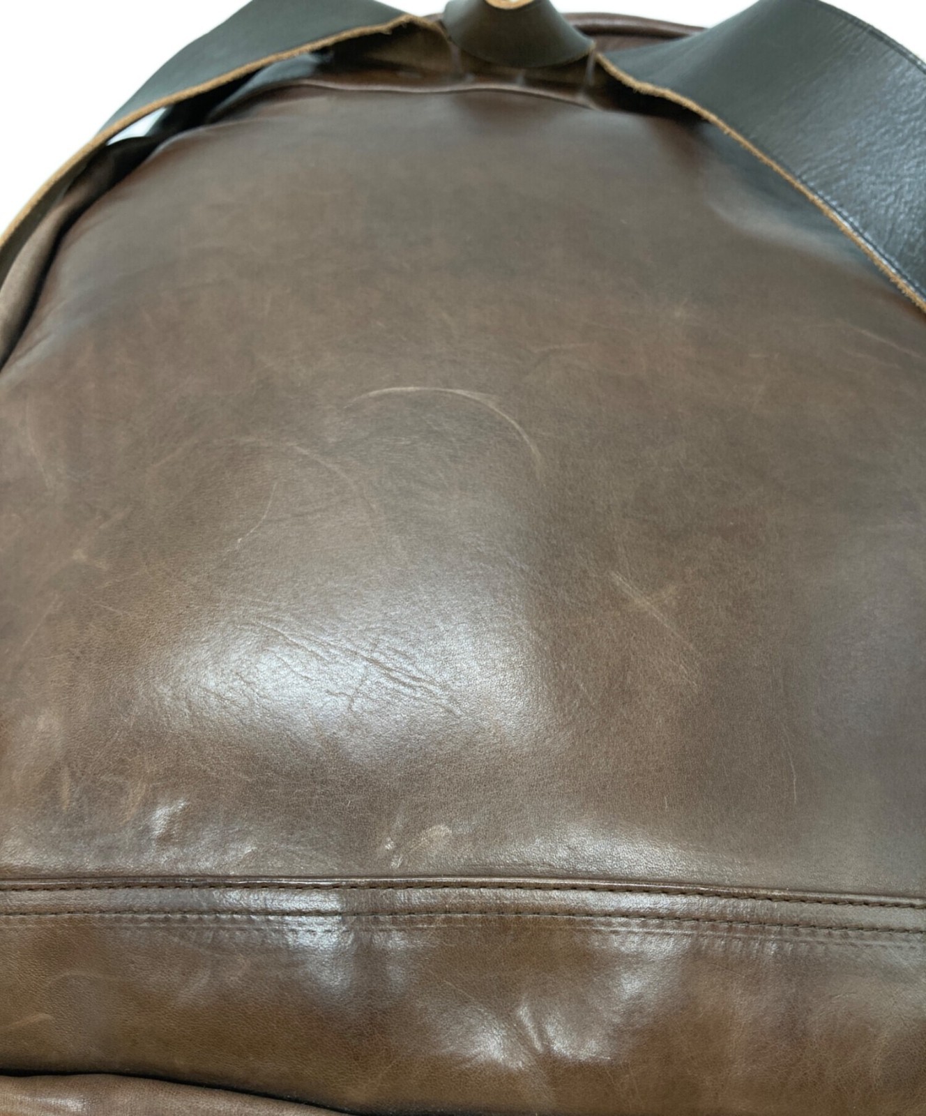 RRL Double RL Mitchell Leather Backpack Brown Used