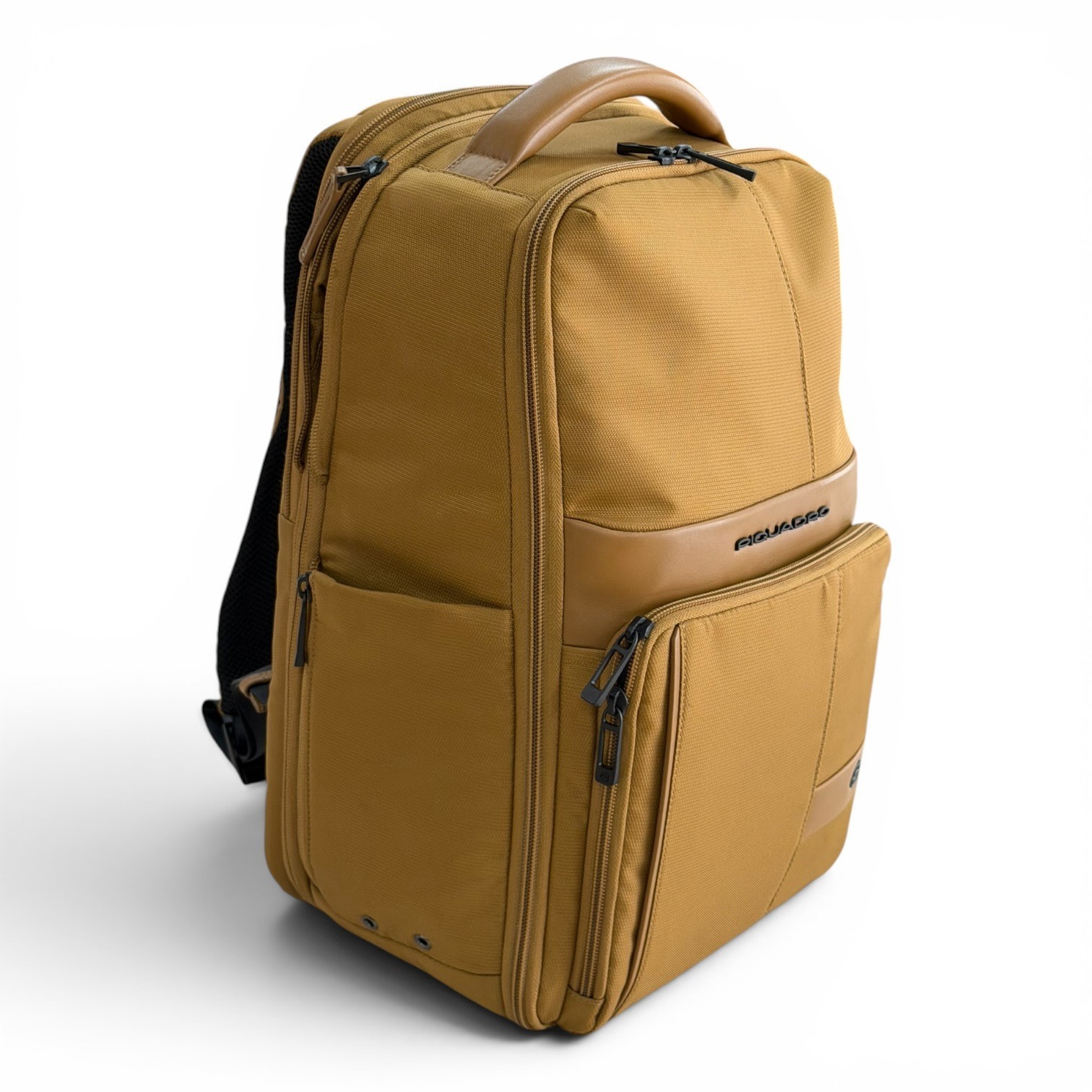 PIQUADRO men’s backpack leather backpack with computer made in Italy notebook