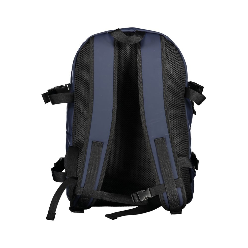 Tommy Hilfiger Blue Polyurethane Men Backpack 100% Authentic