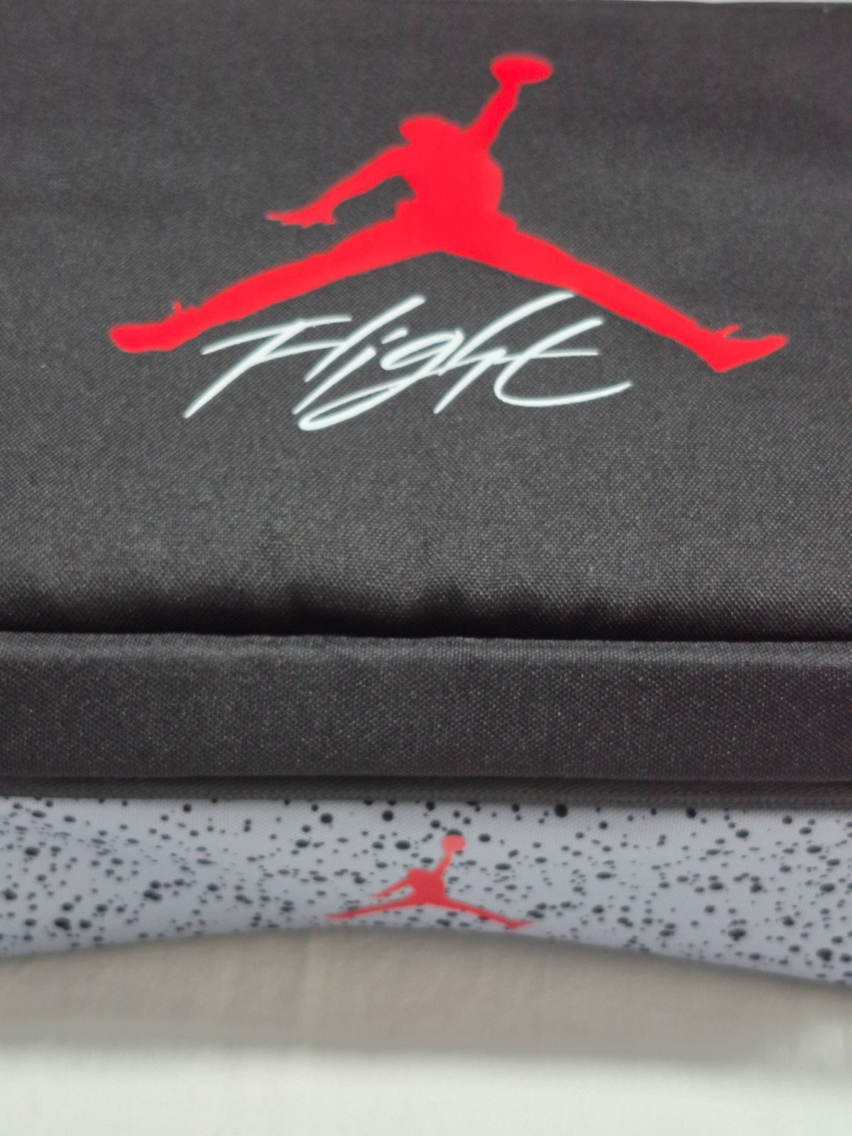Nike Air Jordan Flight Black/Cement/Red Sneaker Carry Bag SZ Large 9B0388-KG5