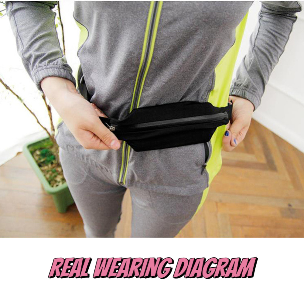 Outdoor Belt Phone Pouch Sports Fitness Running Lightweight Belt Waist Bag Adult