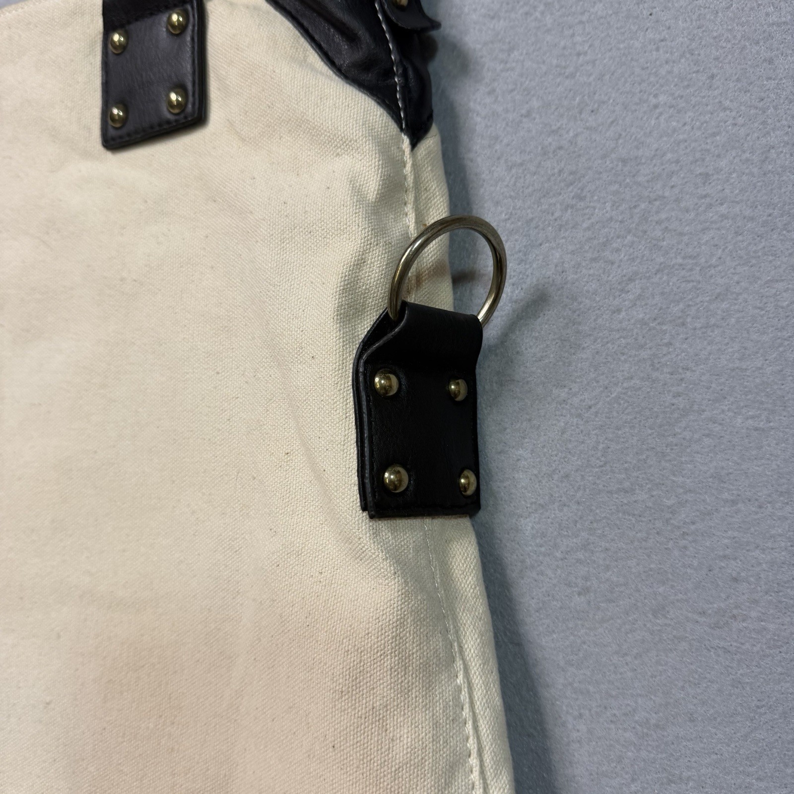 Vintage – Obey Propaganda Chained Leather Handle Canvas & Tote Bag Officer Print