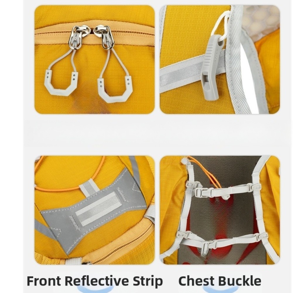Water Resistant Nylon Backpack 45x27x14cm for Hiking Cycling Camping and Travel