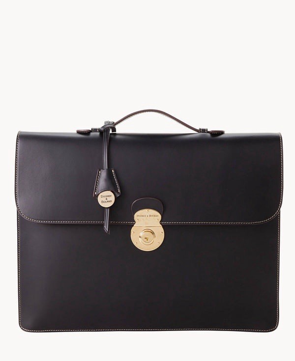 Dooney & Bourke Alto Small Gusset Black Push Lock Small Men’s Briefcase