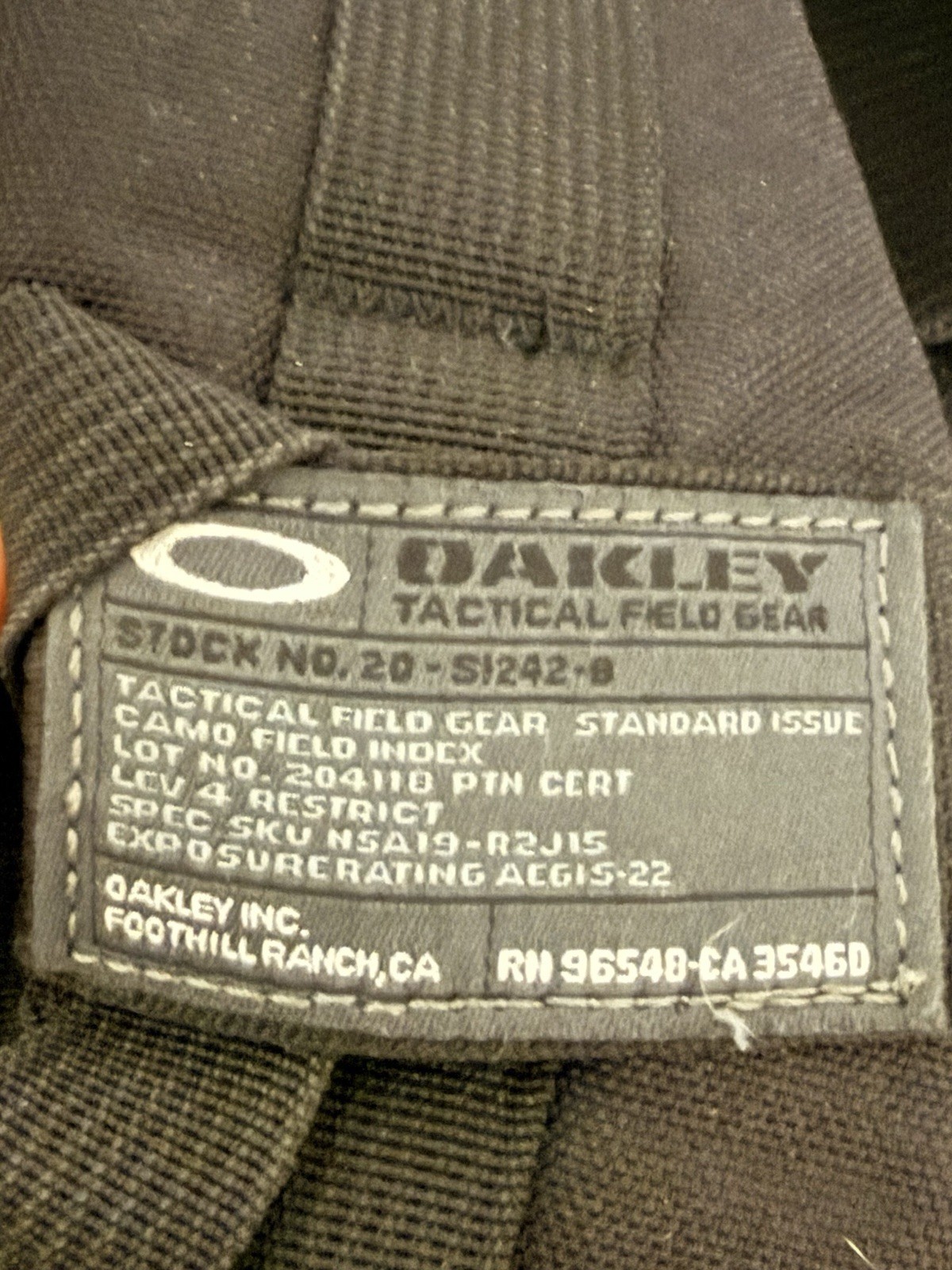 Oakley Mechanism 30L Black Tactical Field Backpack Gently Used Excellent