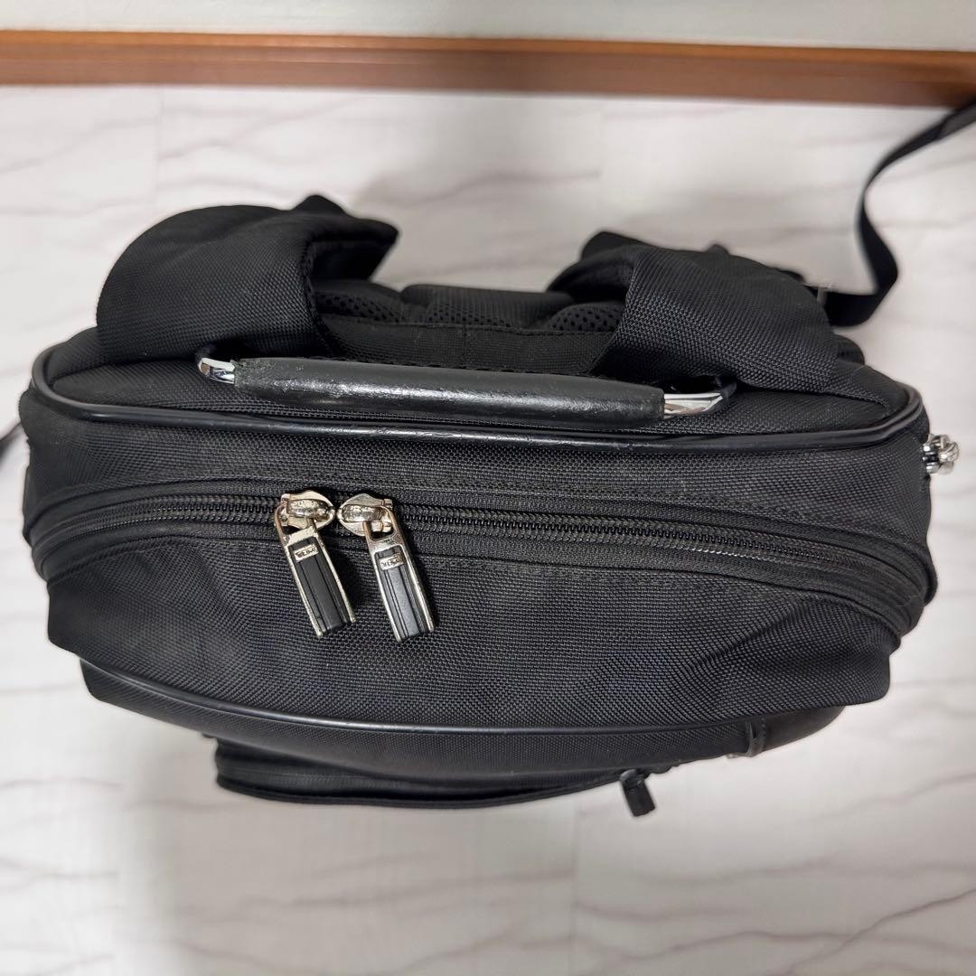 TUMI 25181D Arrive Kingsford Backpack Black Leather Nylon Business Laptop Japan