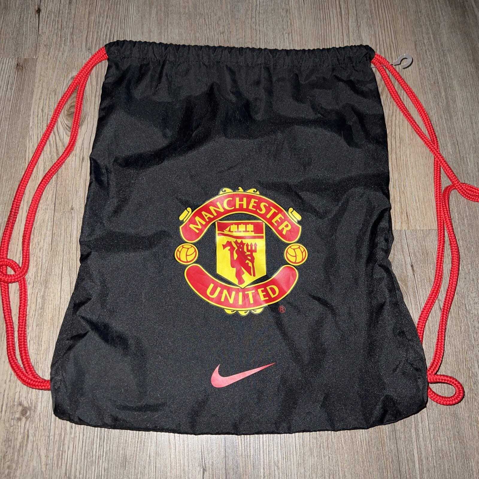 NIKE Stadium Drawstring Bag Backpack Manchester City Soccer Football LOGO Swoosh