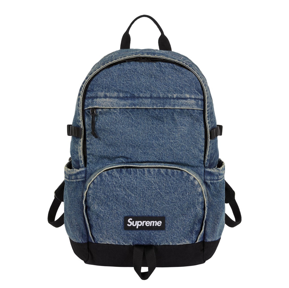 New – Supreme Denim Backpack Washed Indigo Navy Blue FW25 Authentic