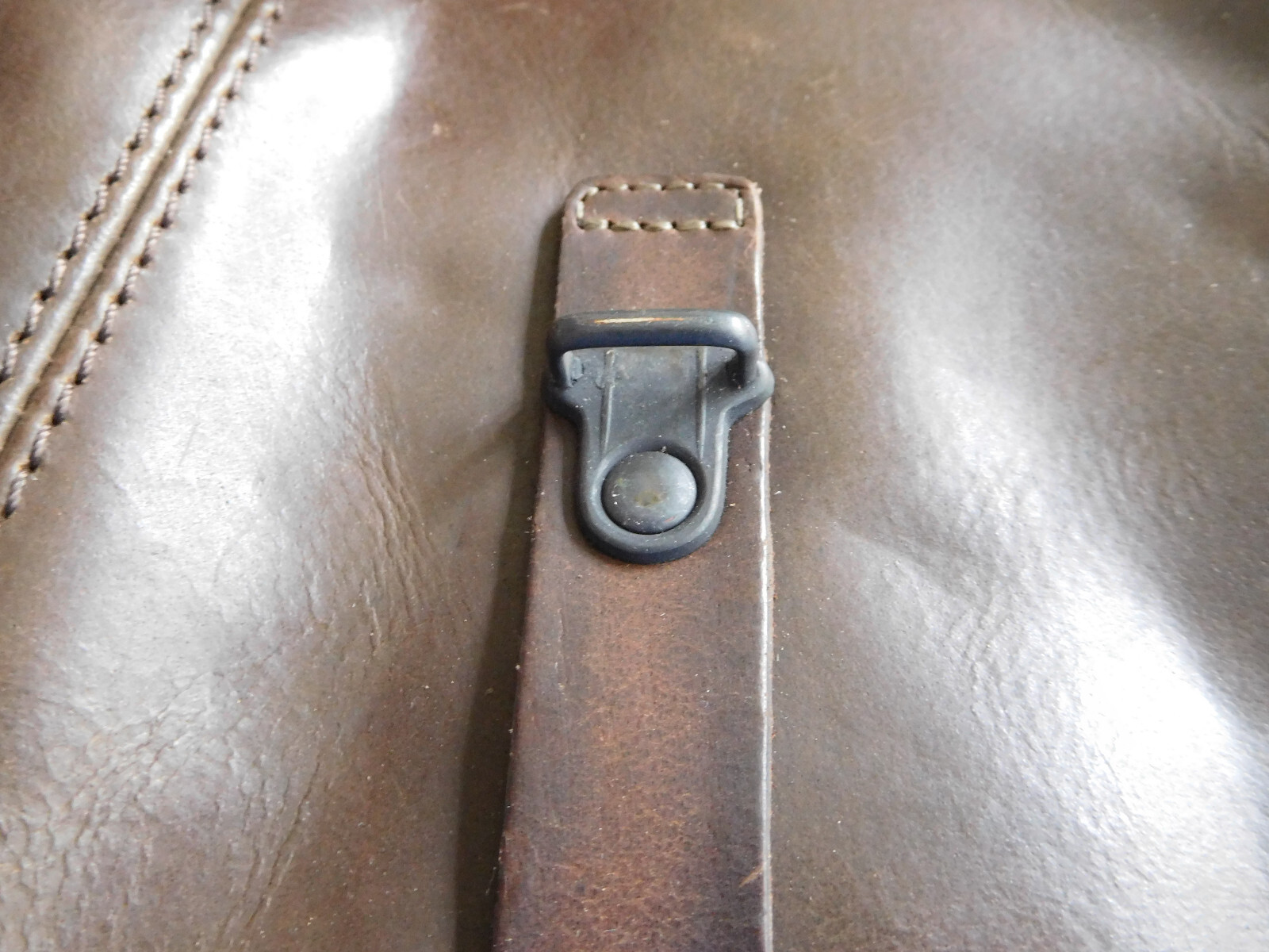 Aunts & Uncles Brown Leather Briefcase Portfolio Document Case