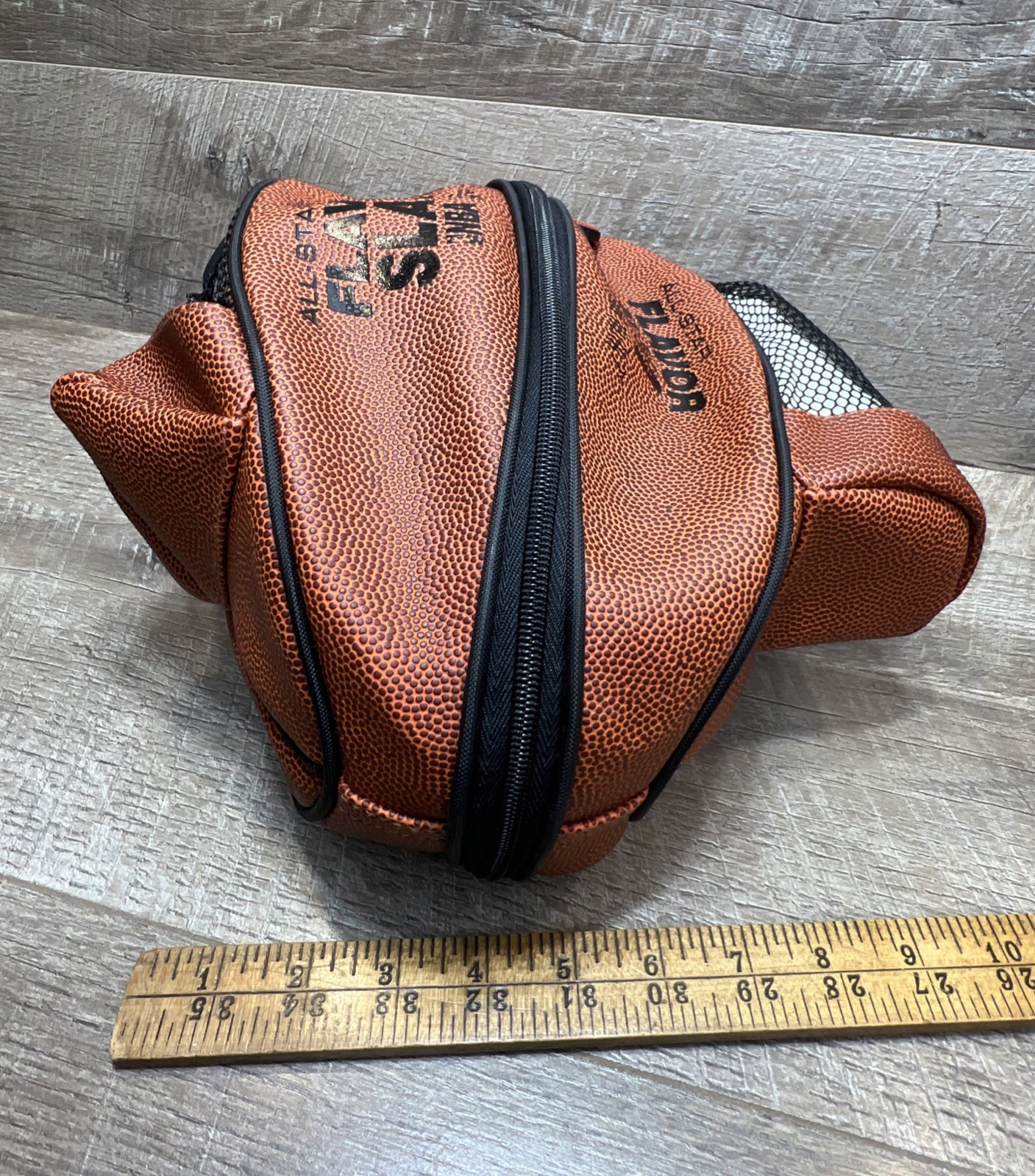 Vintage 90s NBA Leather Basketball Ball Bag All -Star Flavor Slam with Bottle