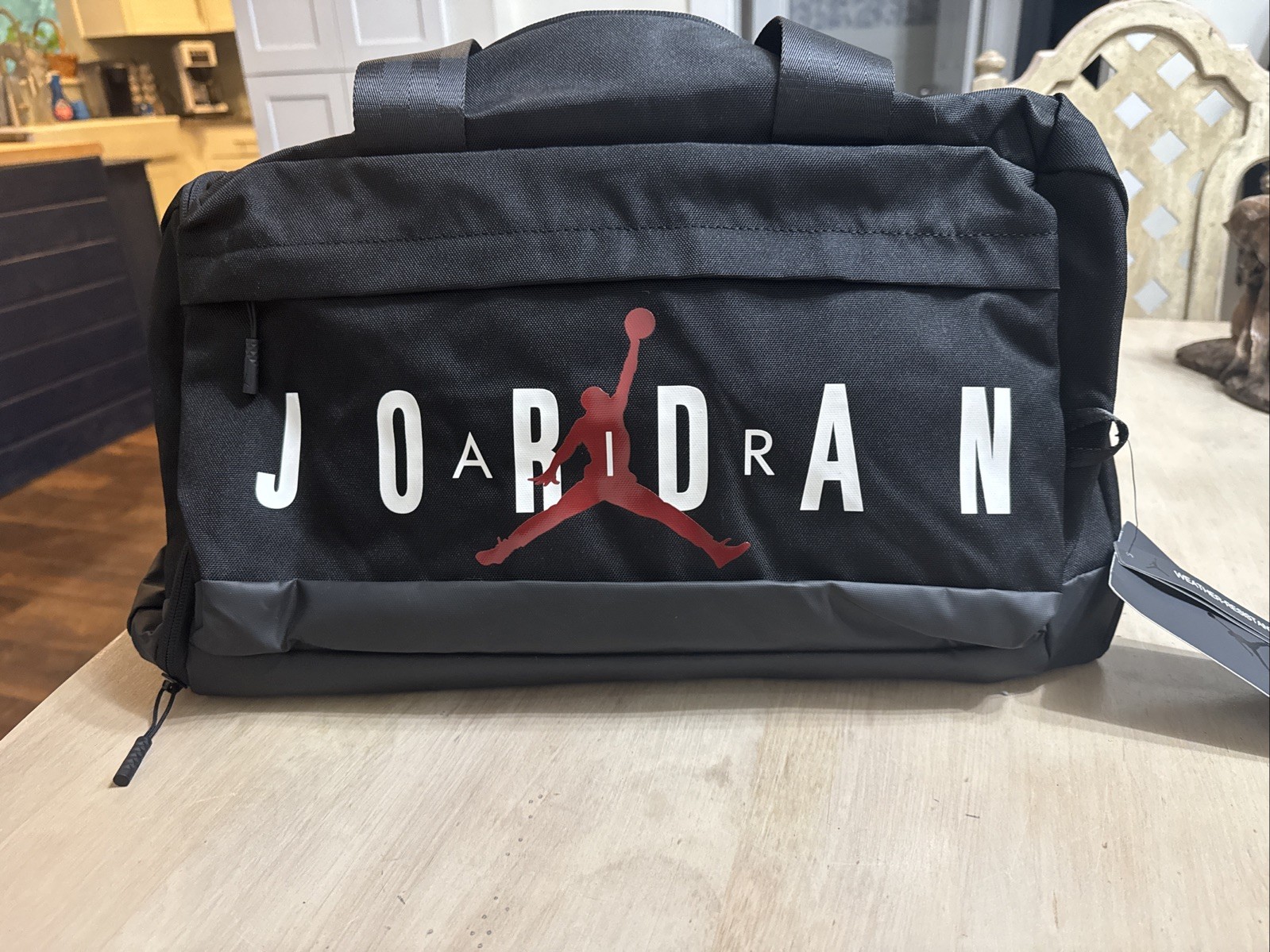 Nike Air Jordan Jumpman Velocity Duffle Travel Gym Bag Black 36L SMALL