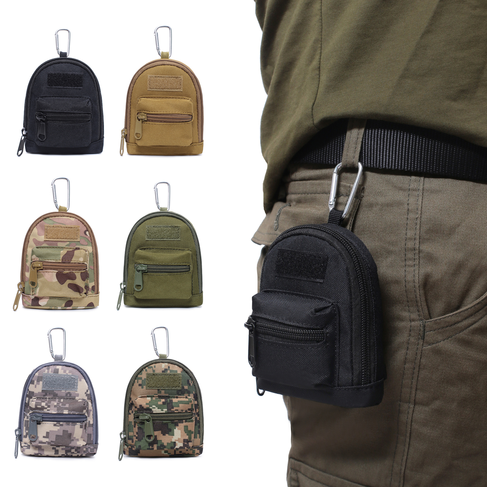 Tactical Outdoor Waist Pack Casual Bag Travel Purse Waterproof Belt Zipper Pouch
