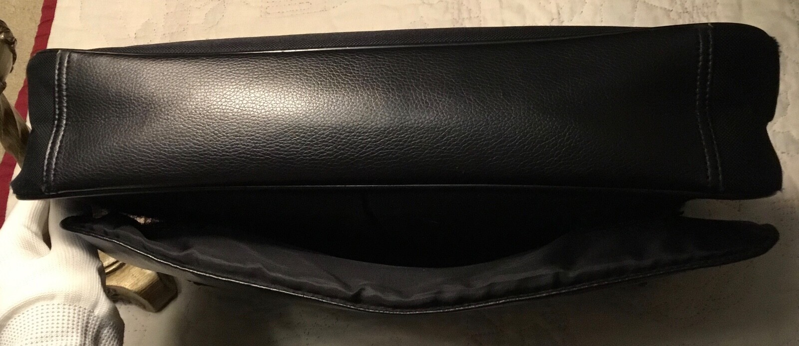 Joseph Abboud Black Messenger Bag
