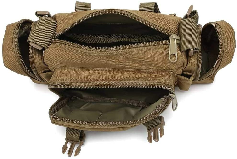 Tactical Military Chest Fanny Shoulder Waist Bag Camo Hunting Molle Camping Pack