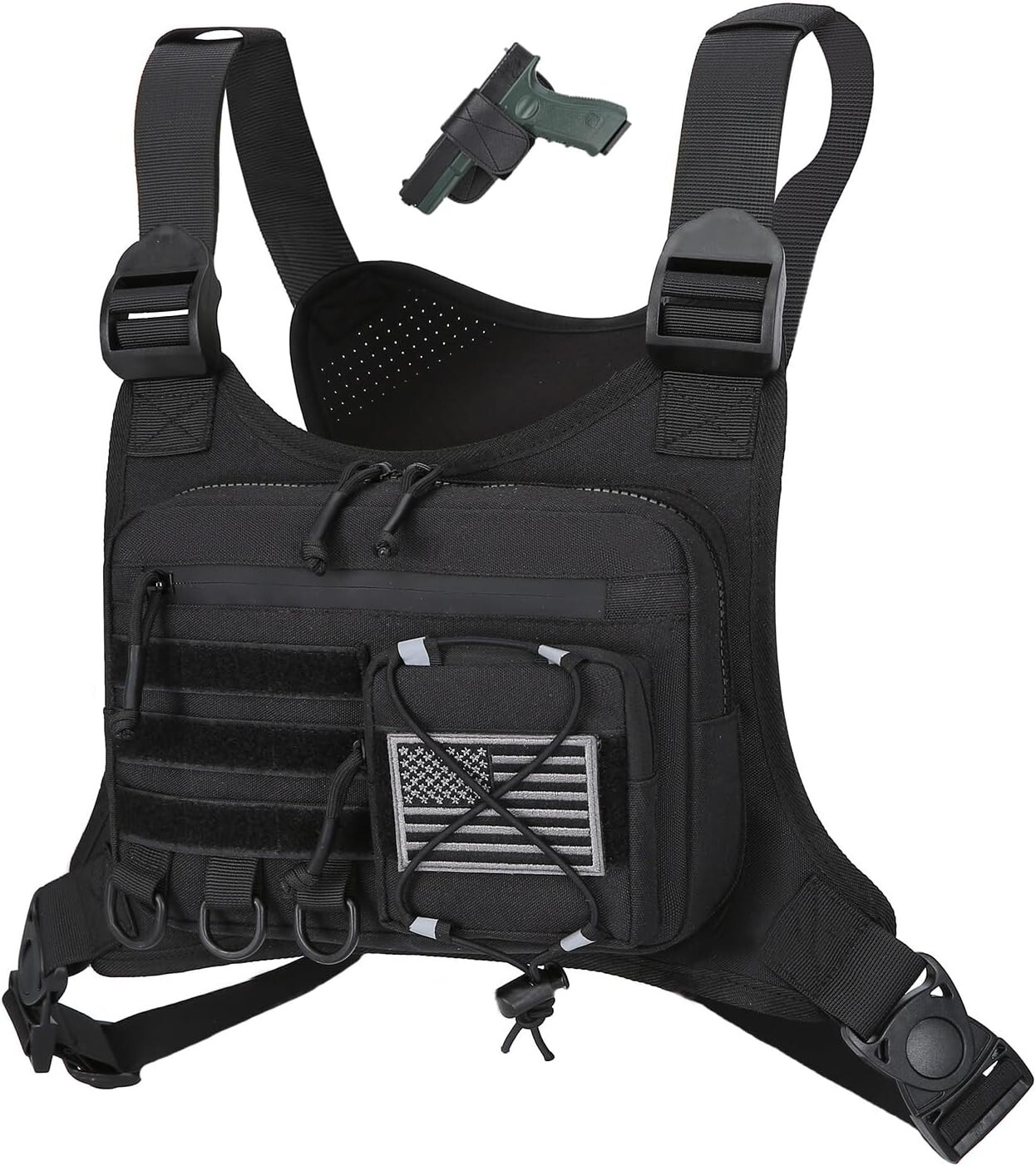 Men’s EDC Chest Pack – Tactical Holster Fits Most Pistols for Outdoor Adventures