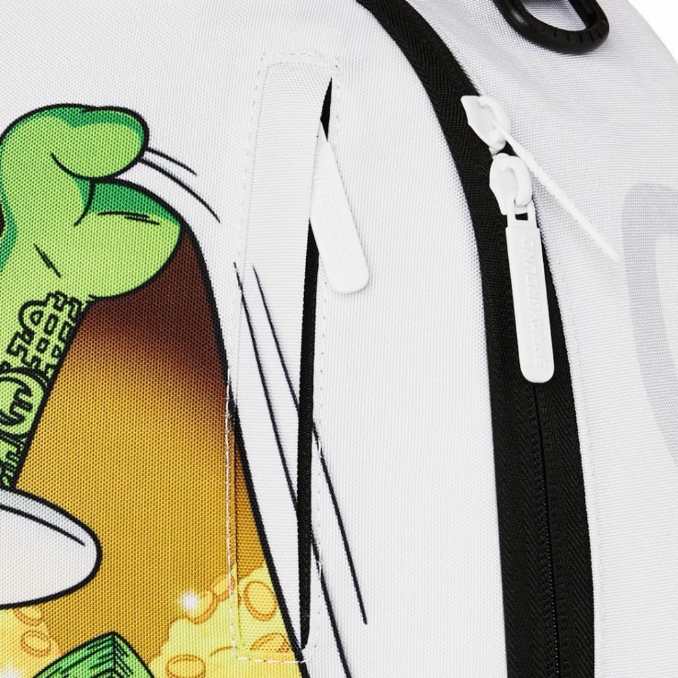 SPRAYGROUND LIMITED EDITION MONEY BEAR STASH WHITE GREEN BACKPACK HUSTLE NEW WOW