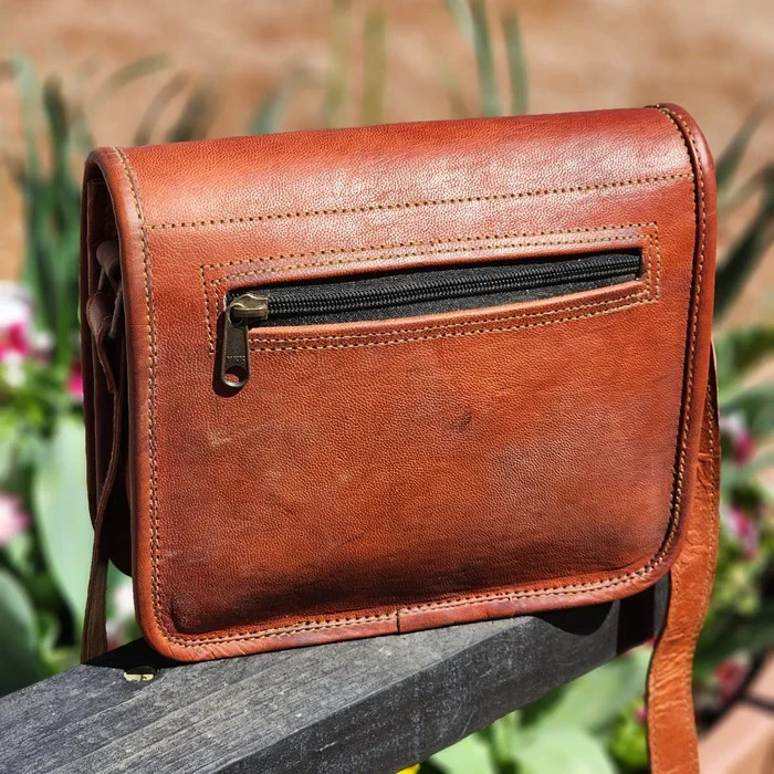 Vintage leather laptop bag, handmade, genuine leather, shoulder bag for