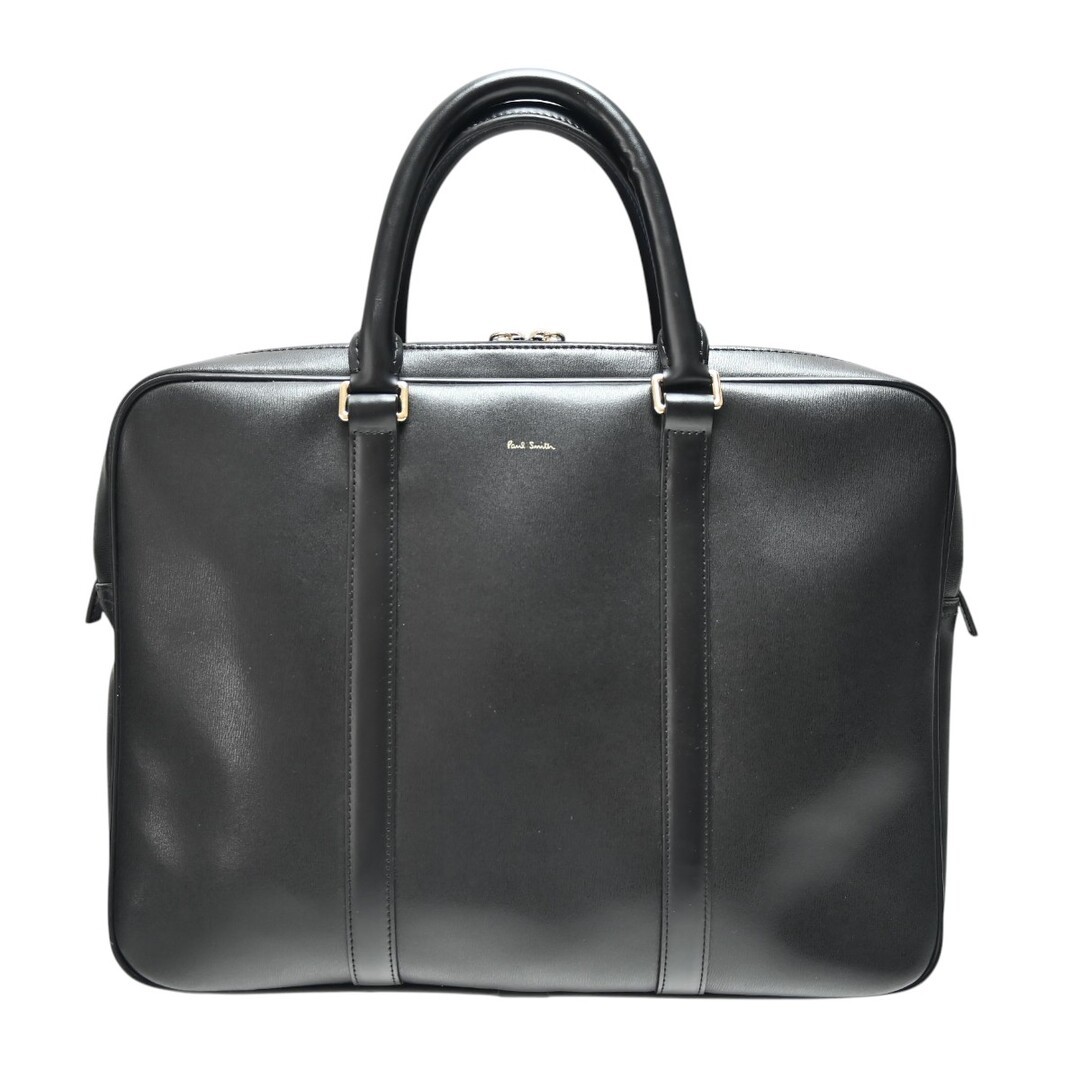 Paul Smith Logo Leather Business Bag Briefcase Black M2606-K130