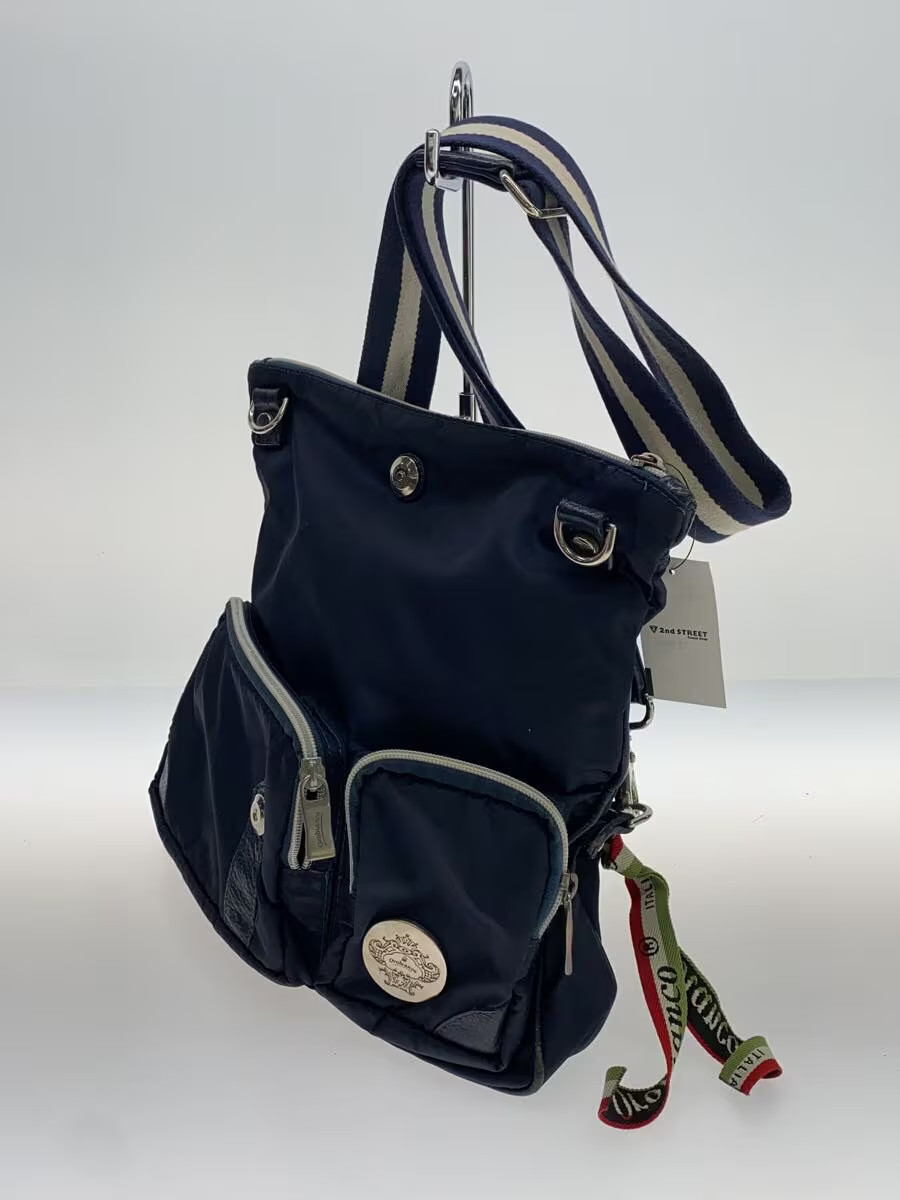 Orobianco Nylon Shoulder Bag, NVY, Solid Color, CAMELOT-D