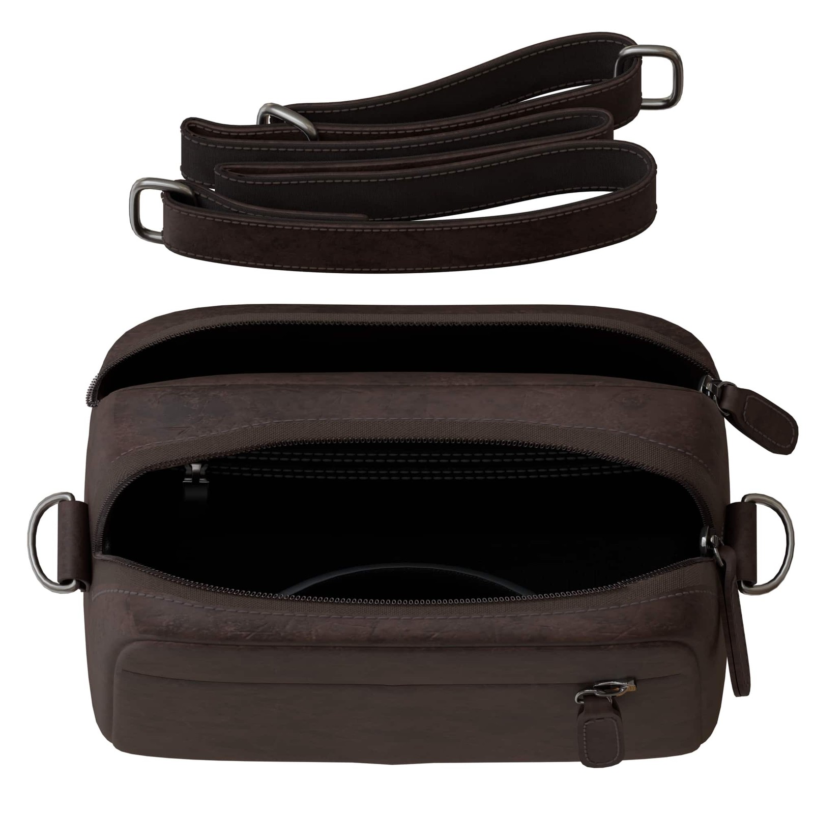 Men’s leather crossbody bag shoulder compact lightweight Italy genuine leather 30653