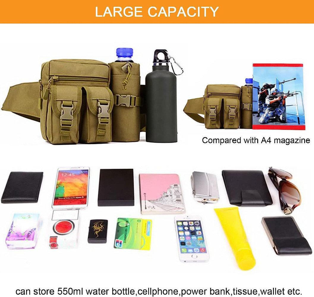 Tactical Waist Pack Portable Fanny Pack Outdoor Hiking Travel Military Waist Bag