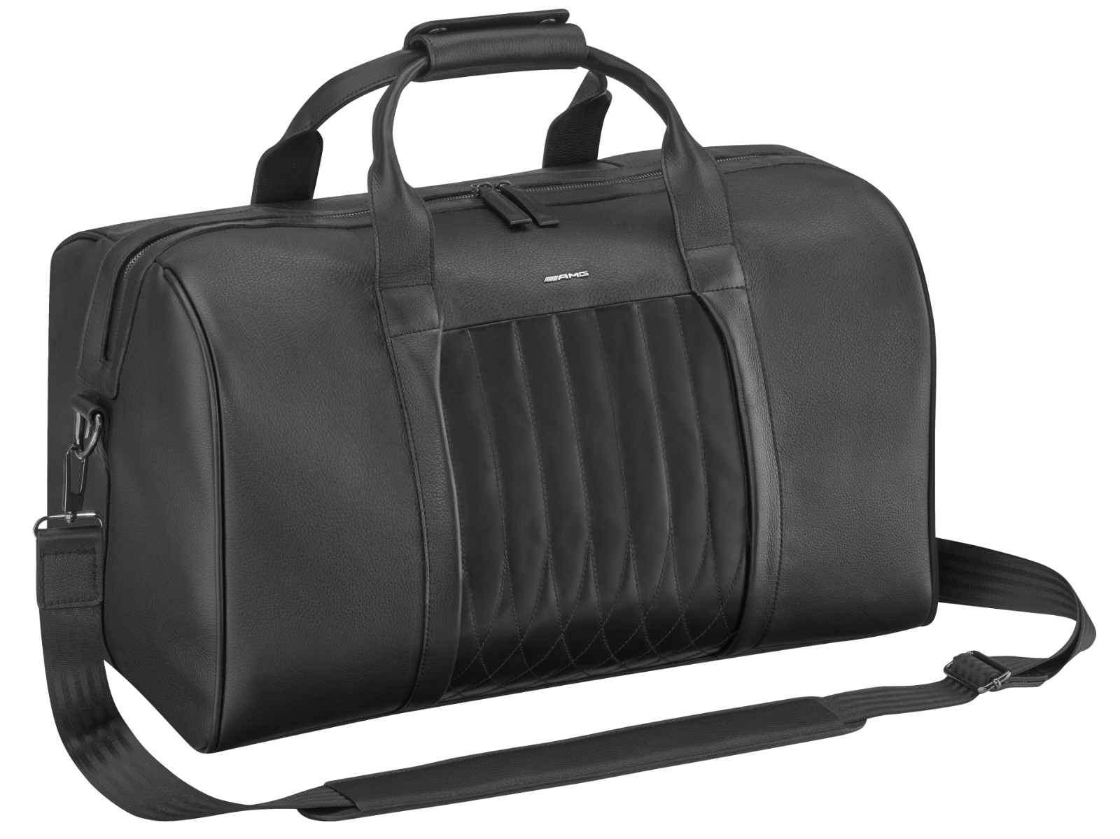 Mercedes AMG original weekender cowhide leather black 50 x 30 x 28.5 cm new original packaging