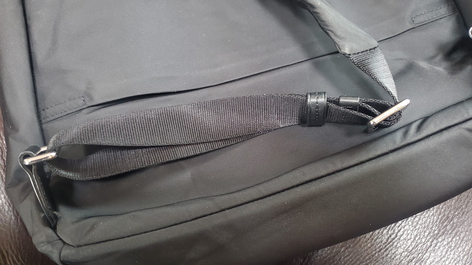 TUMI Backpack. Black. Nylon. Travel Daypack 16″× 11.5″x 5.5″