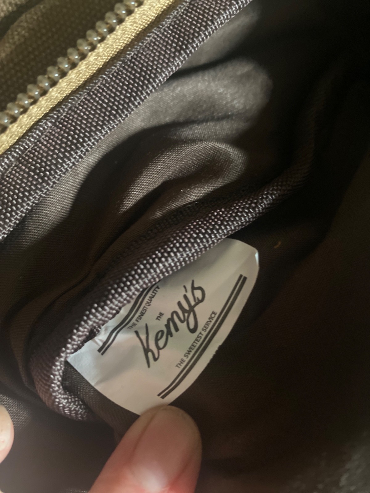 Kemy’s brown Canvas & leather Duffel Bag for Mens X-Large Compartment Preowned