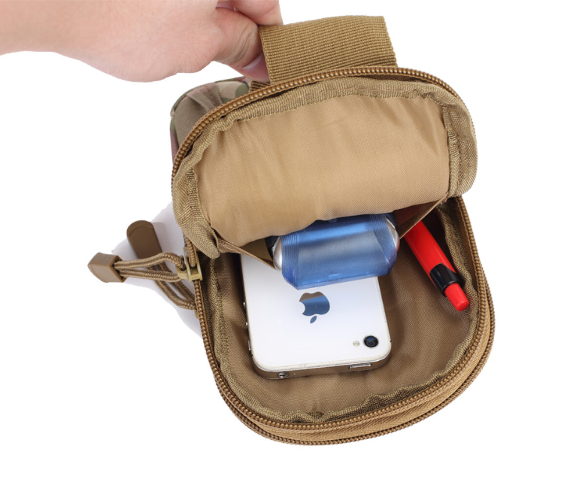 Men’s Tactical Molle Pouch EDC Military Pocket Waist Belt Waist Fanny Bags Pack