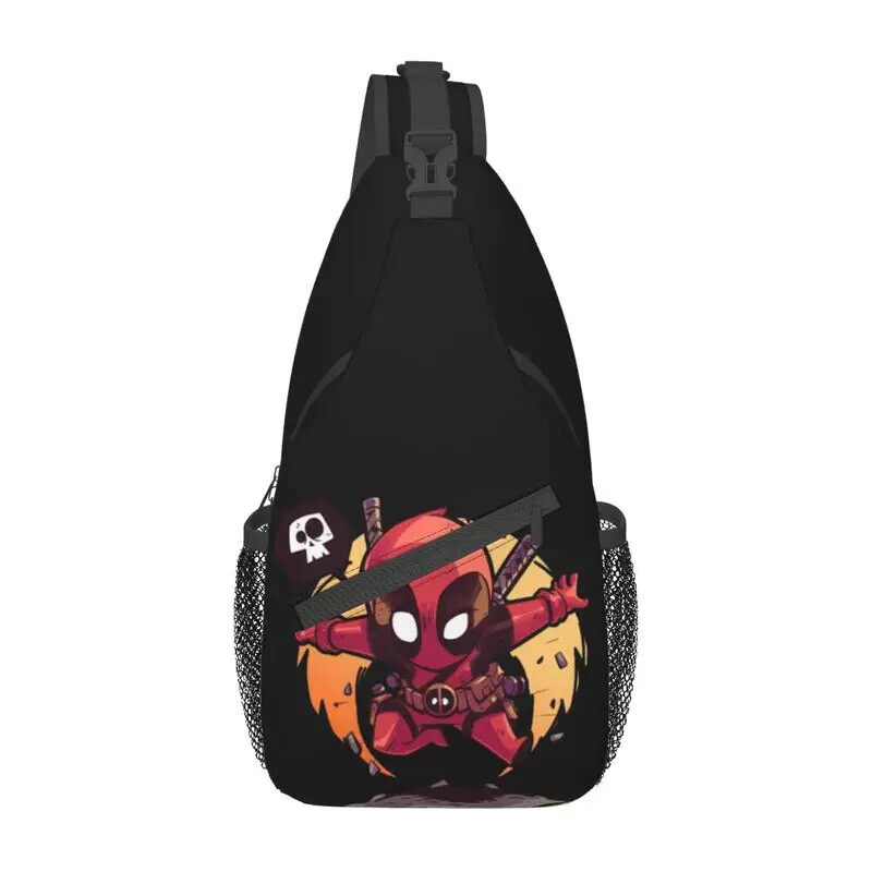Casual Deadpool&MEN Sling Crossbody Backpack Men Shoulder Chest Bags Traveling