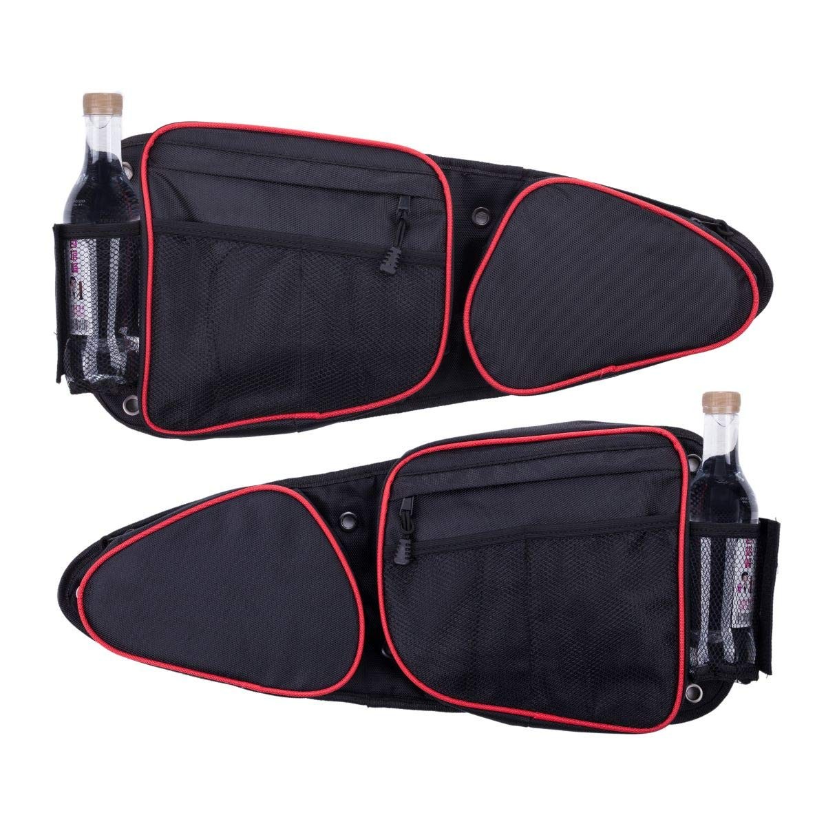 Xintre Side Door Bags for RZR with Removable Knee Pad, rzr door bags, Black