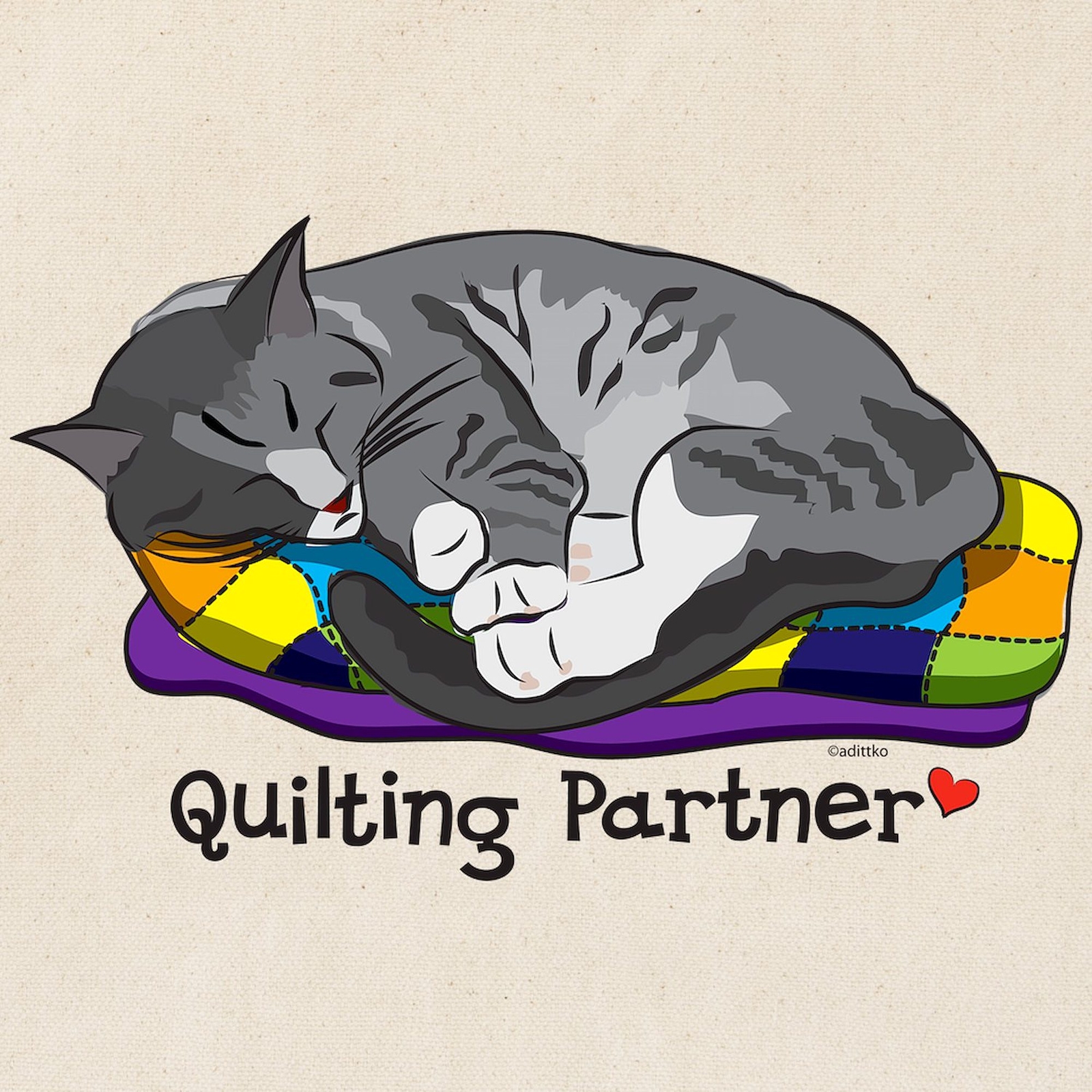 CafePress Quilting Partner Tote Bag (576629423)