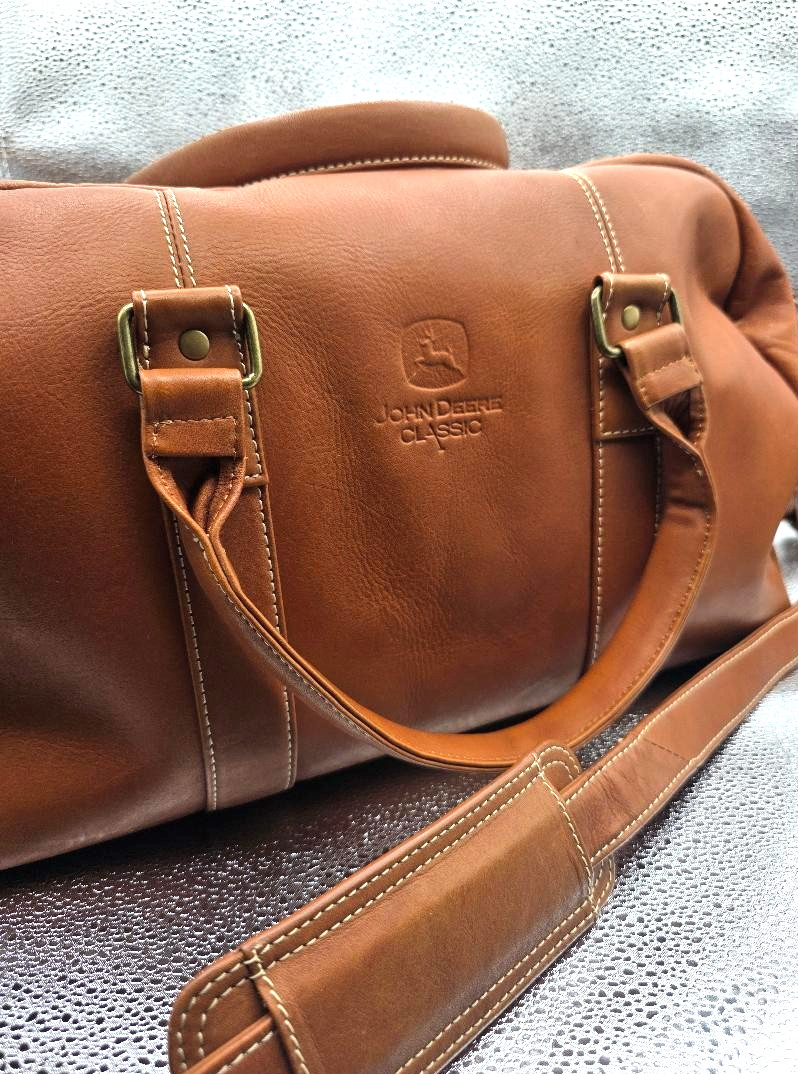 Links & Kings Double Handles Crossbody Duffle Bag FLAWS
