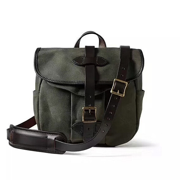 Messenger Bag Waterproof Olefin Canvas Cowhide Shoulder Strap Unisex Retro Bag