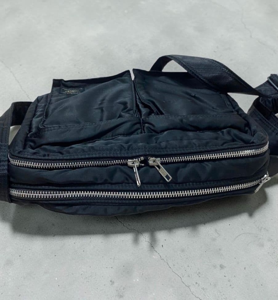 Authentic PORTER Yoshida Kaban Shoulder Bag Black 22cm x 29cm x 10cm Slight Wear