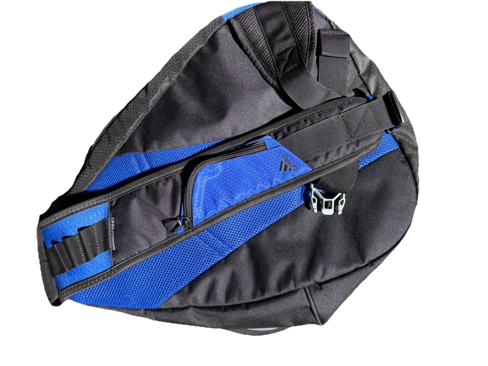 Adidas Y2K One Shoulder Messenger Bag backpack Blue Ripstop Vintage Yeezy