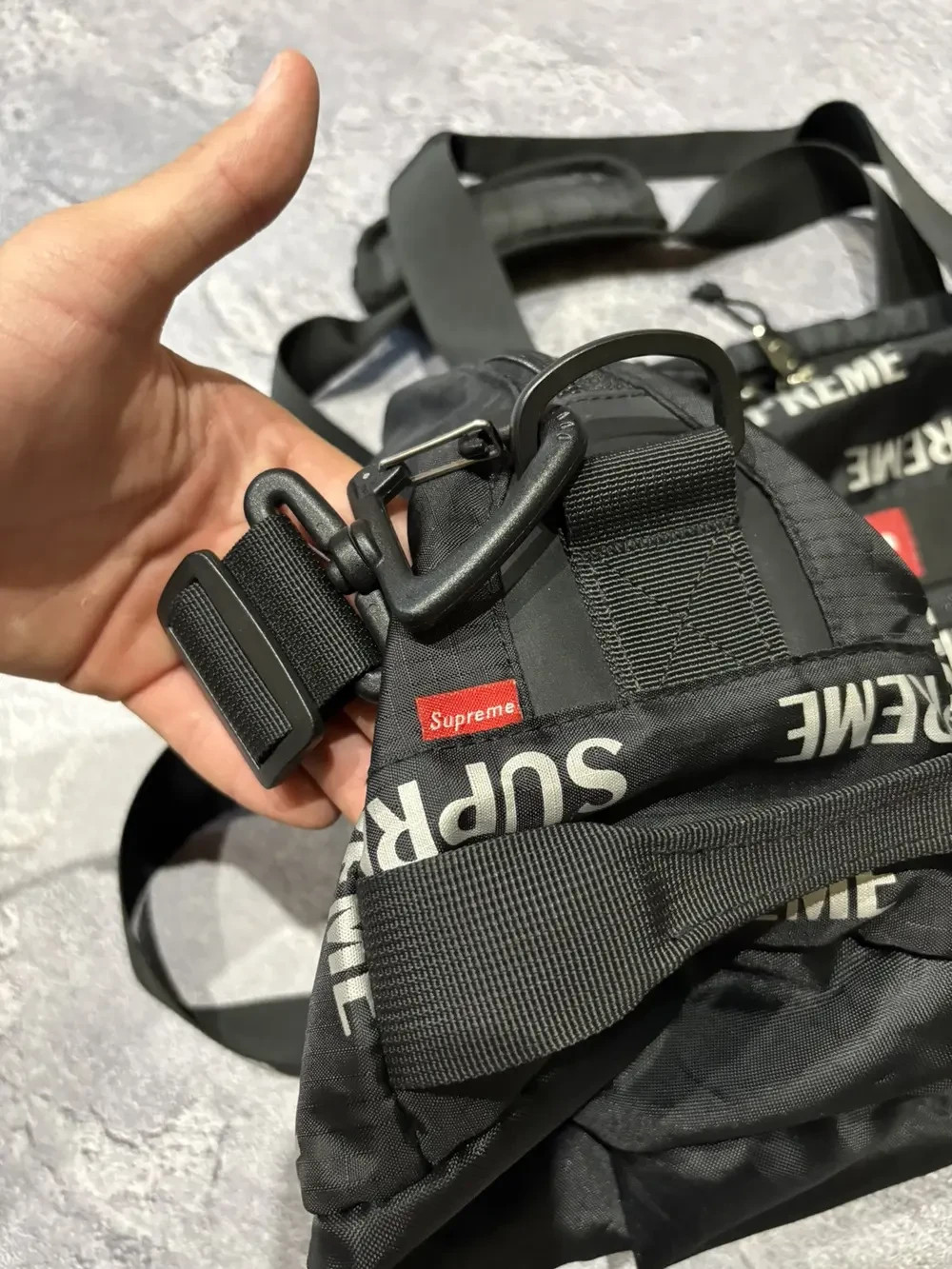 Supreme 3M FW16 Reflective Repeat Duffle Bag