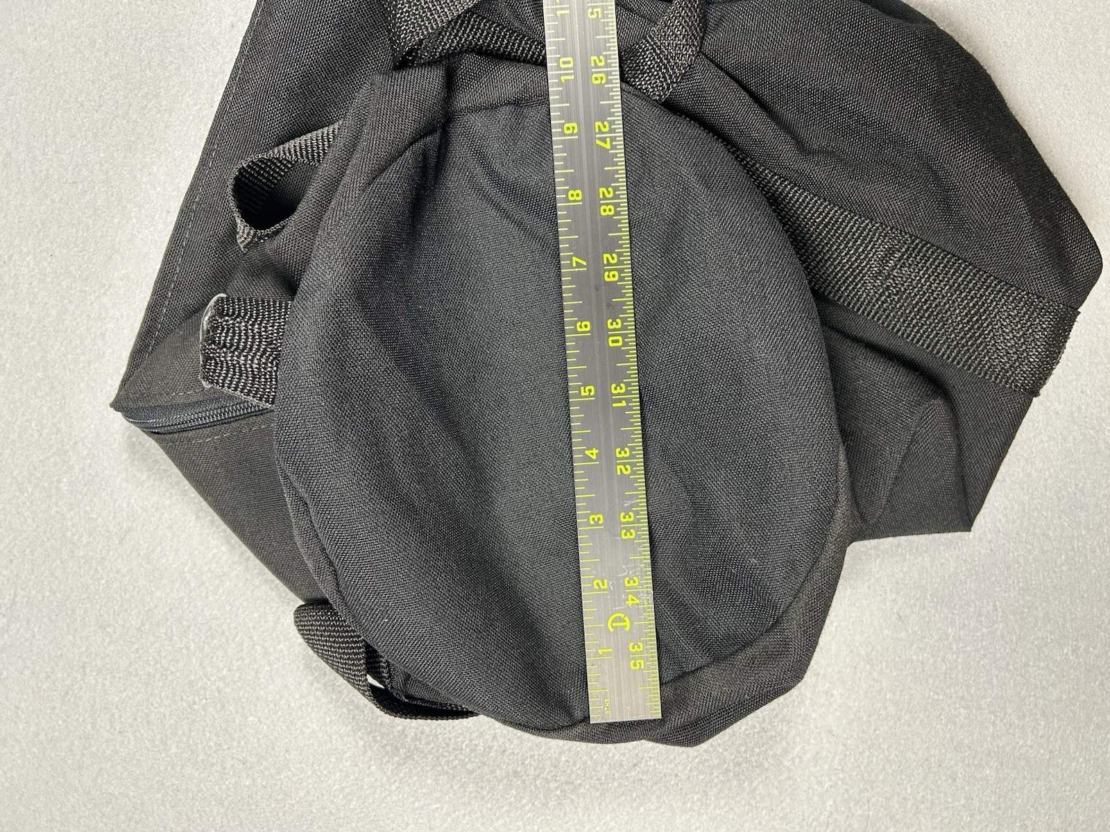 NASA Duffle Bag Marshall Space Flight Center Black Yellow Embroidery Alabama