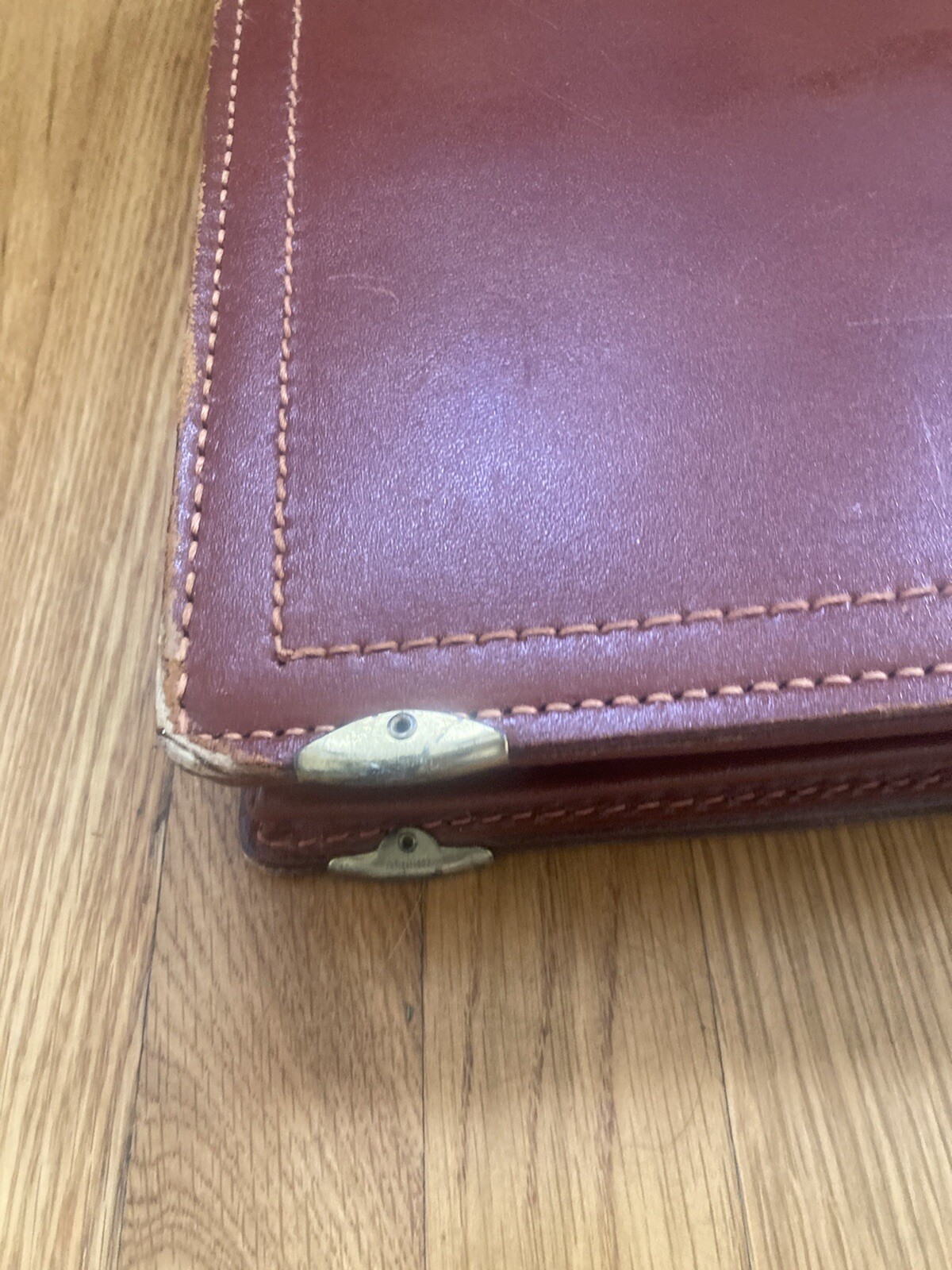 Vintage Lifton Split Cowhide Leather Briefcase USA 18”x14”