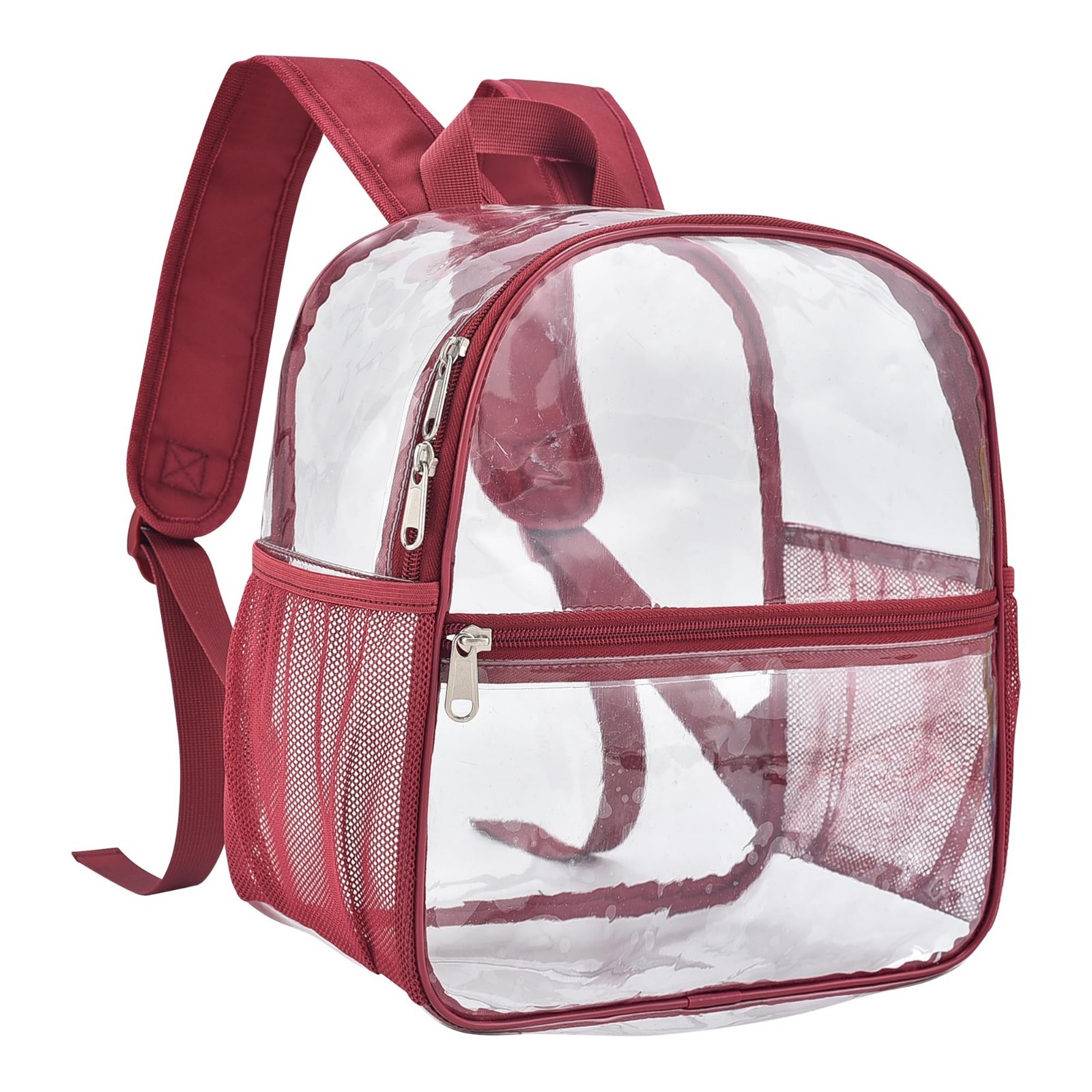 Clear Stadium Backpack for Events | Small 12x6x11 in Bag for Concerts, Sports, W