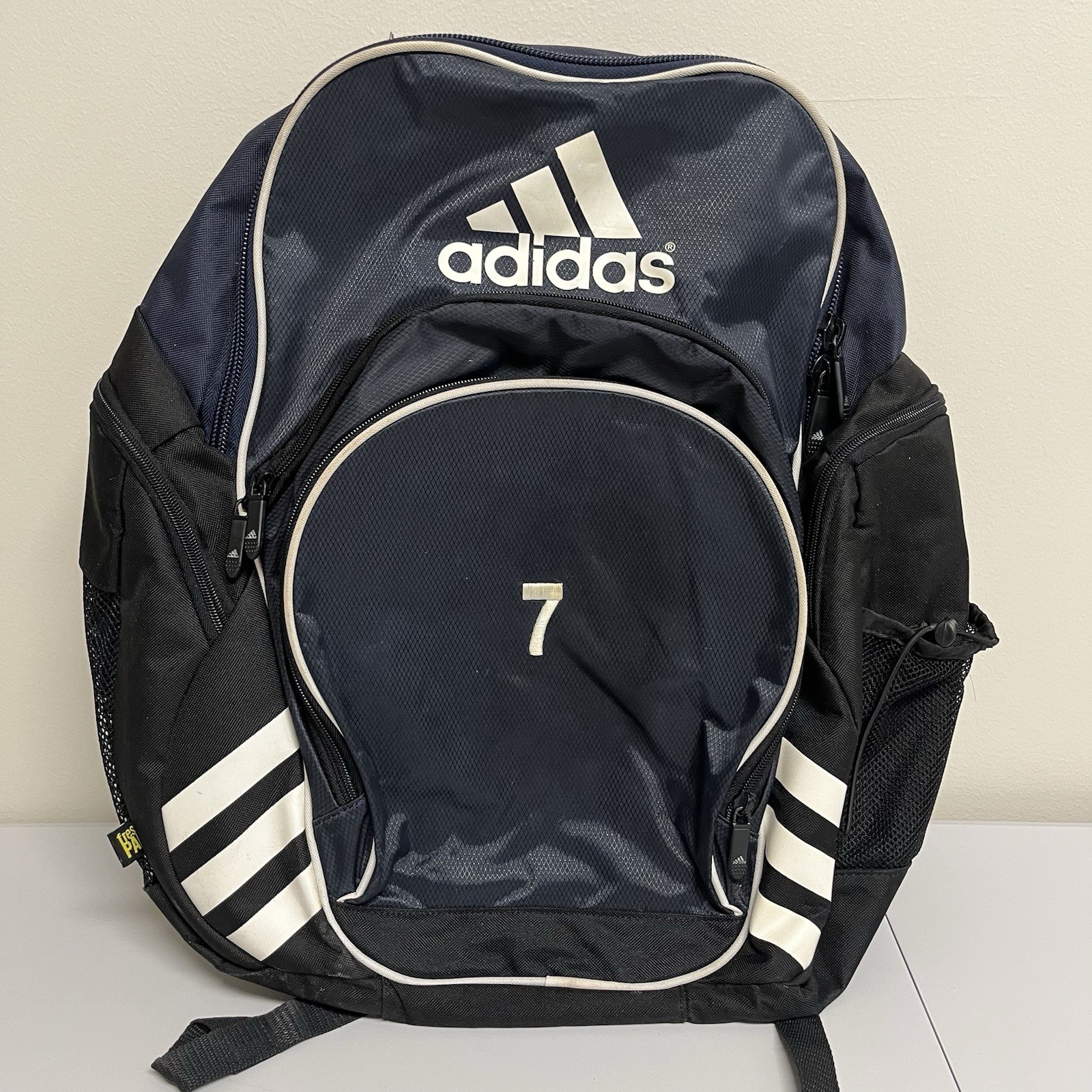 Adidas Load Spring Backpack Bookbag Navy Blue Black Laptop School Travel Bag