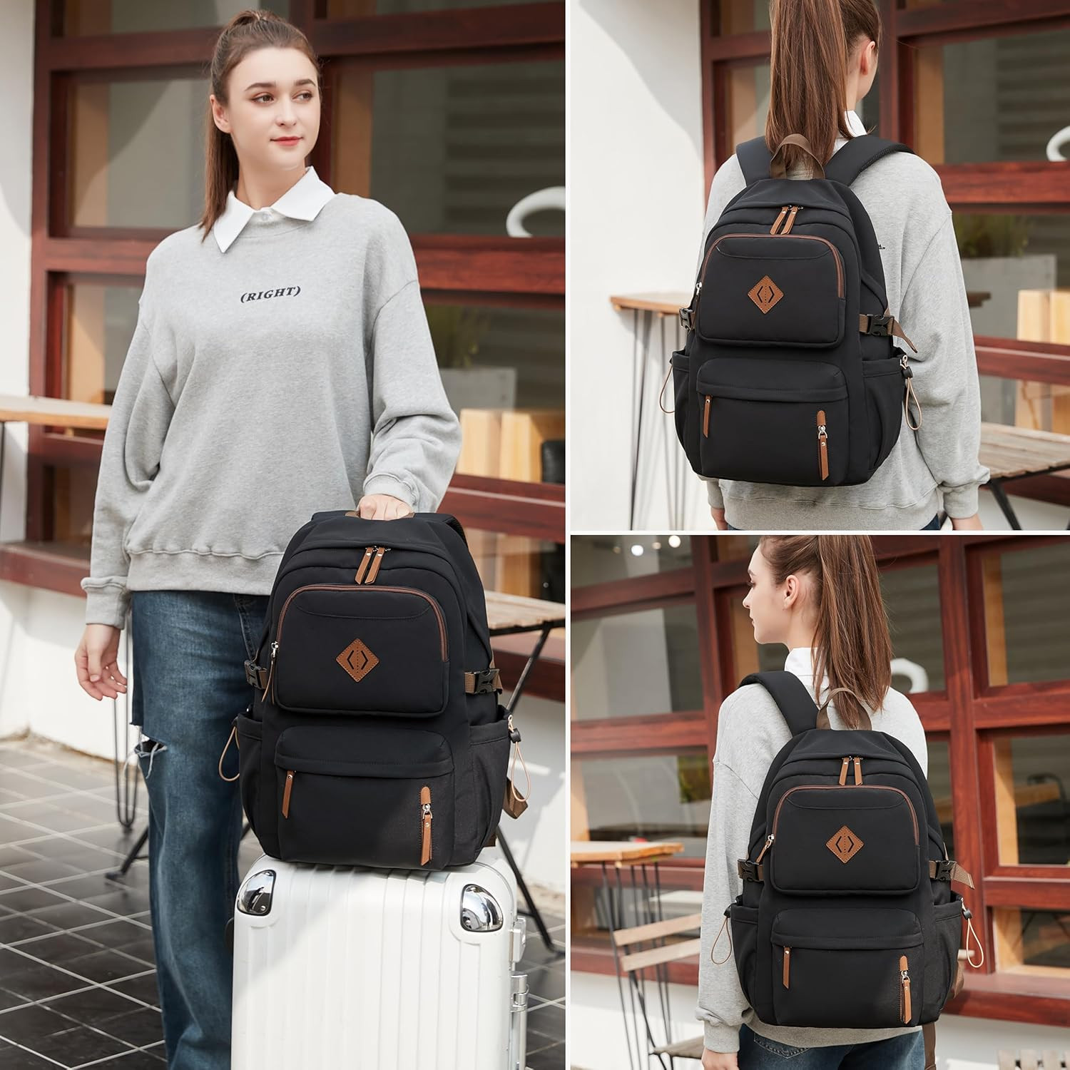 Laptop Backpack 15.6 Inch anti Theft Travel Backpacks for Men and Women Large Co