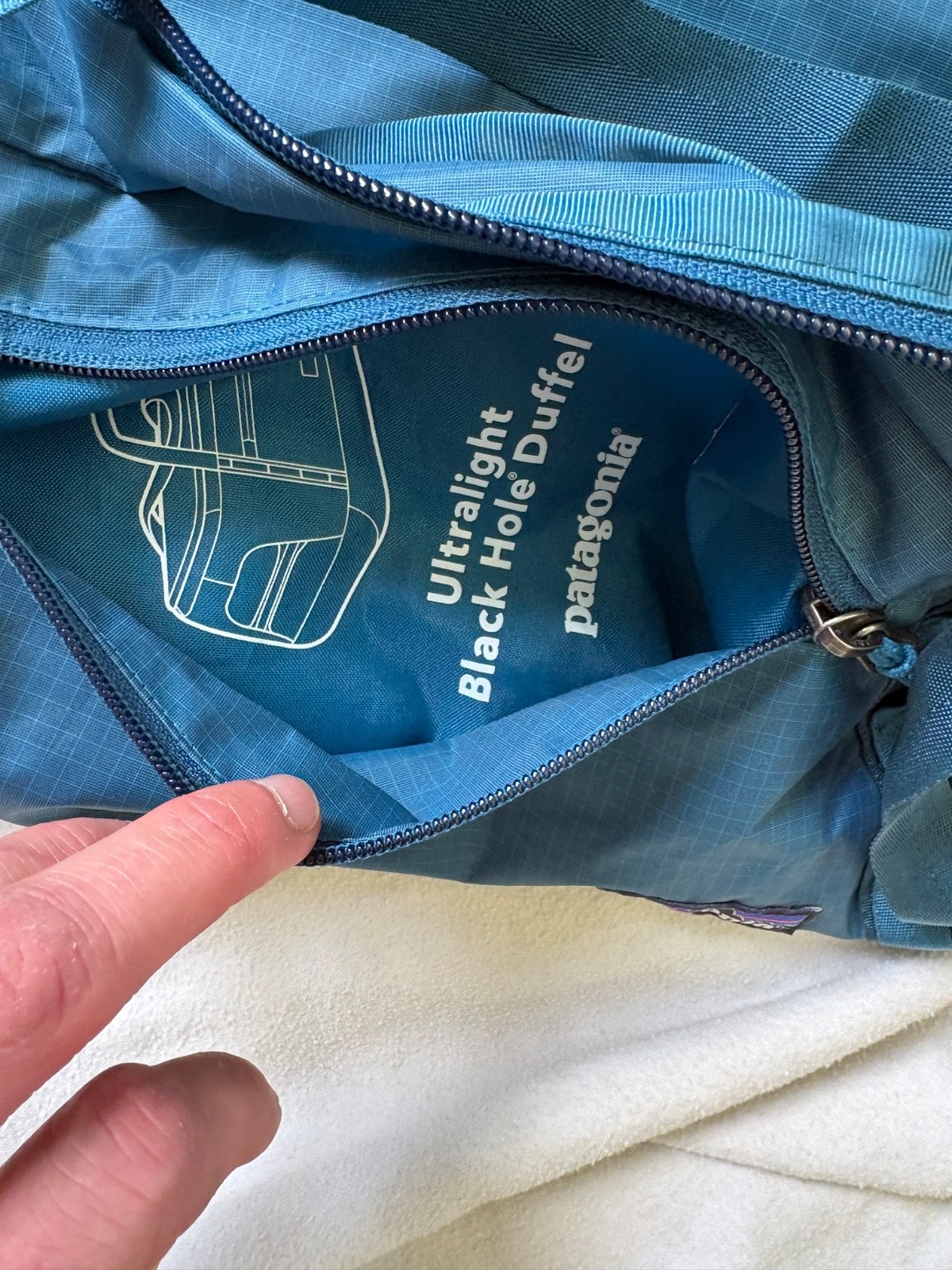 RARE Patagonia Ultralight Black Hole Duffel