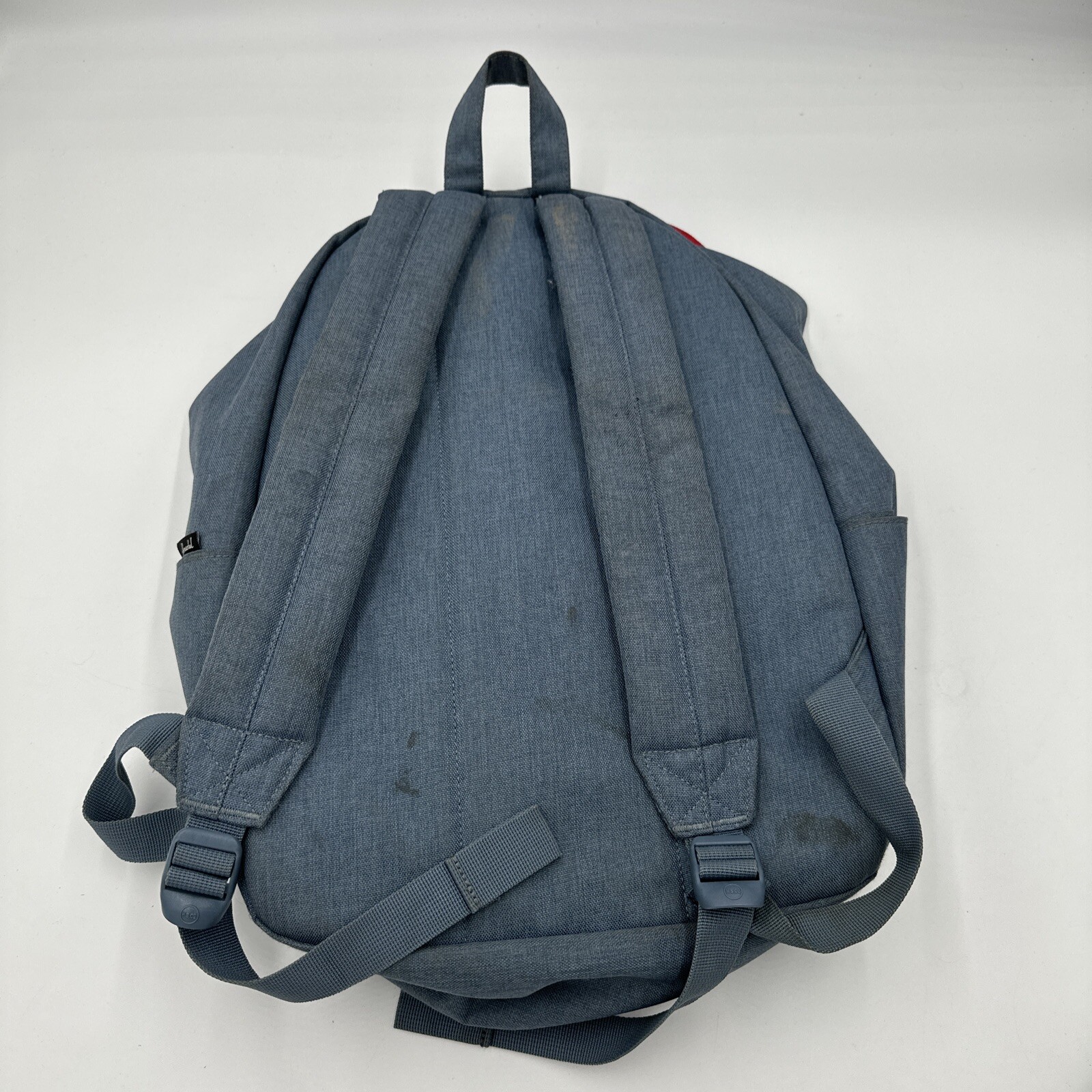 Herschel Settlement Backpack, Faded Denim and Leather trim Classic 23.0L preown