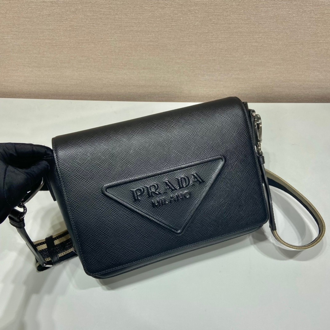 Prada Men’s Crossbody Bag – Luxurious Saffiano Leather, Stylish & Functional