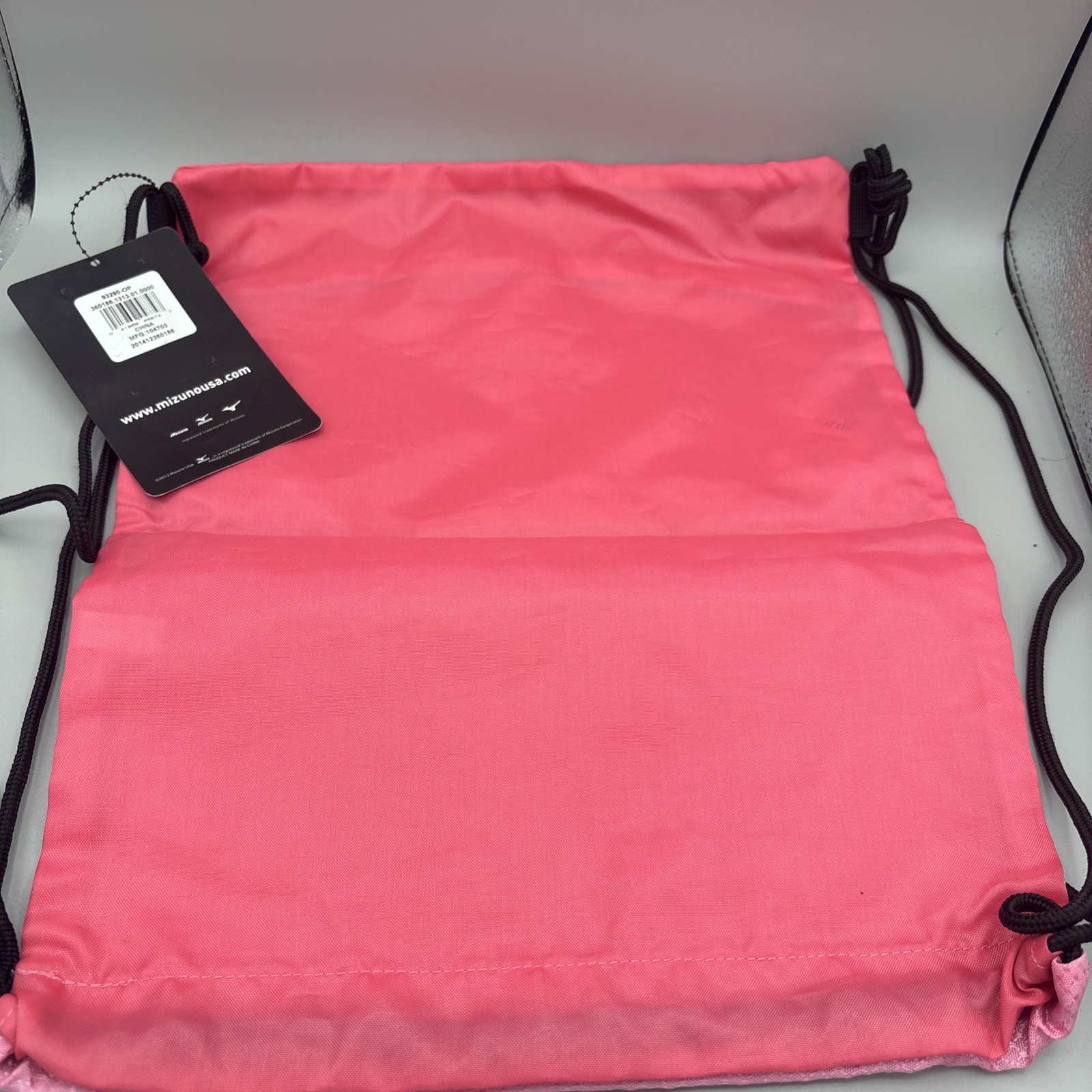 Mizuno Drawstring Throw Bag New with tags Pink NWT