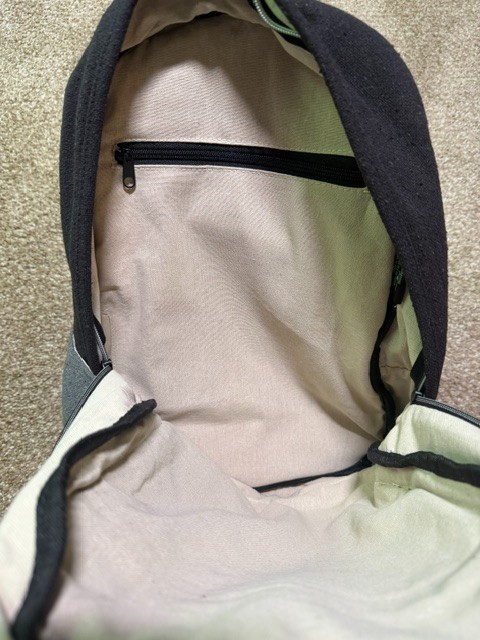 The Pioneer HEMP Naturals Charcoal Gray Backpack Dime Bags