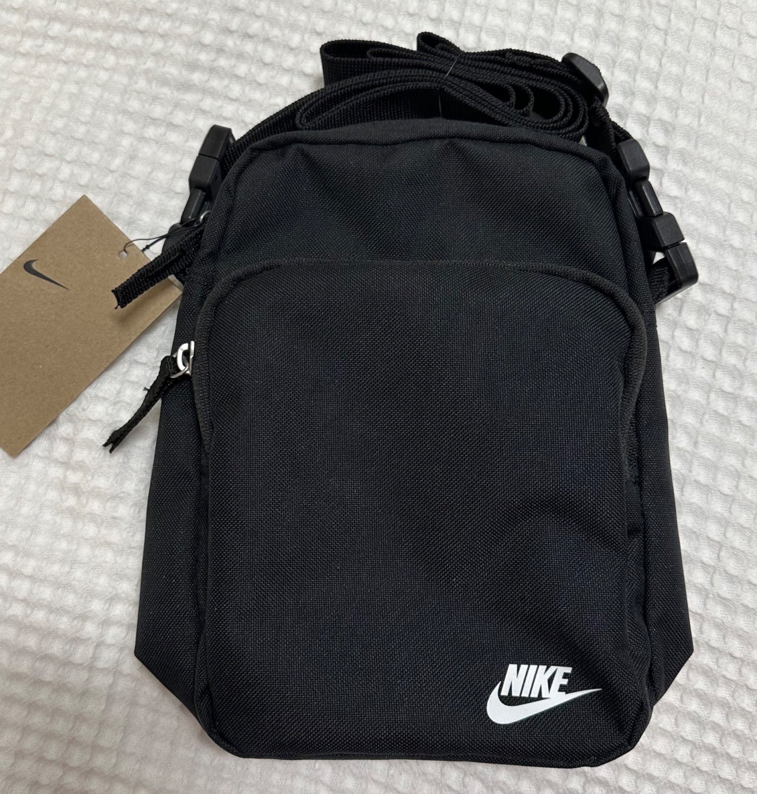 NIKE Unisex Heritage Small Bags Running Black Cross Casual Body-Bag DB0456-010