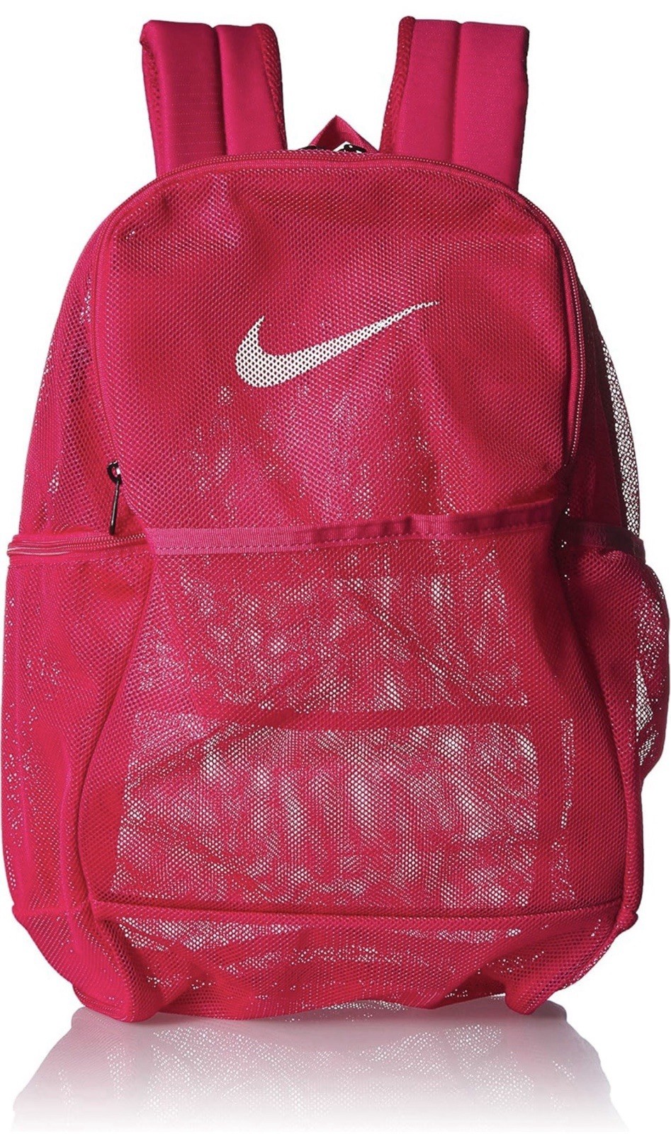 Nike Brasilia Mesh Backpack 9.0 Rush Pink Unisex Adult School Gym Sports Bag