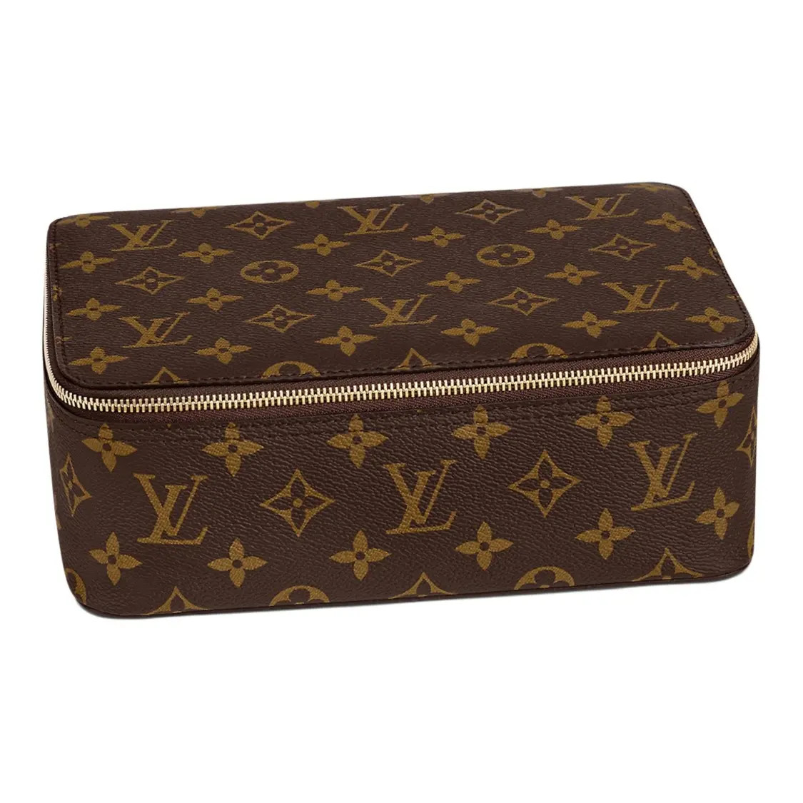 LOUIS VUITTON Old Flower Interwoven Letter Storage Bag Men’s 9.4×6.7×3 in